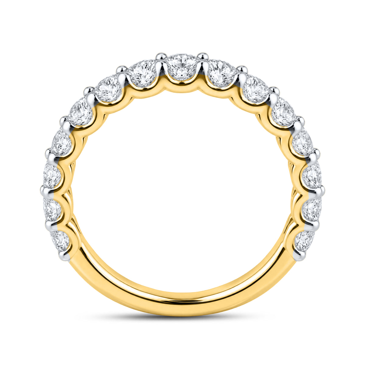 14kt Yellow Gold 0.50 CTW Lab Diamond Ladies Band