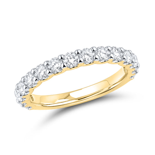 14kt Yellow Gold 0.50 CTW Lab Diamond Ladies Band