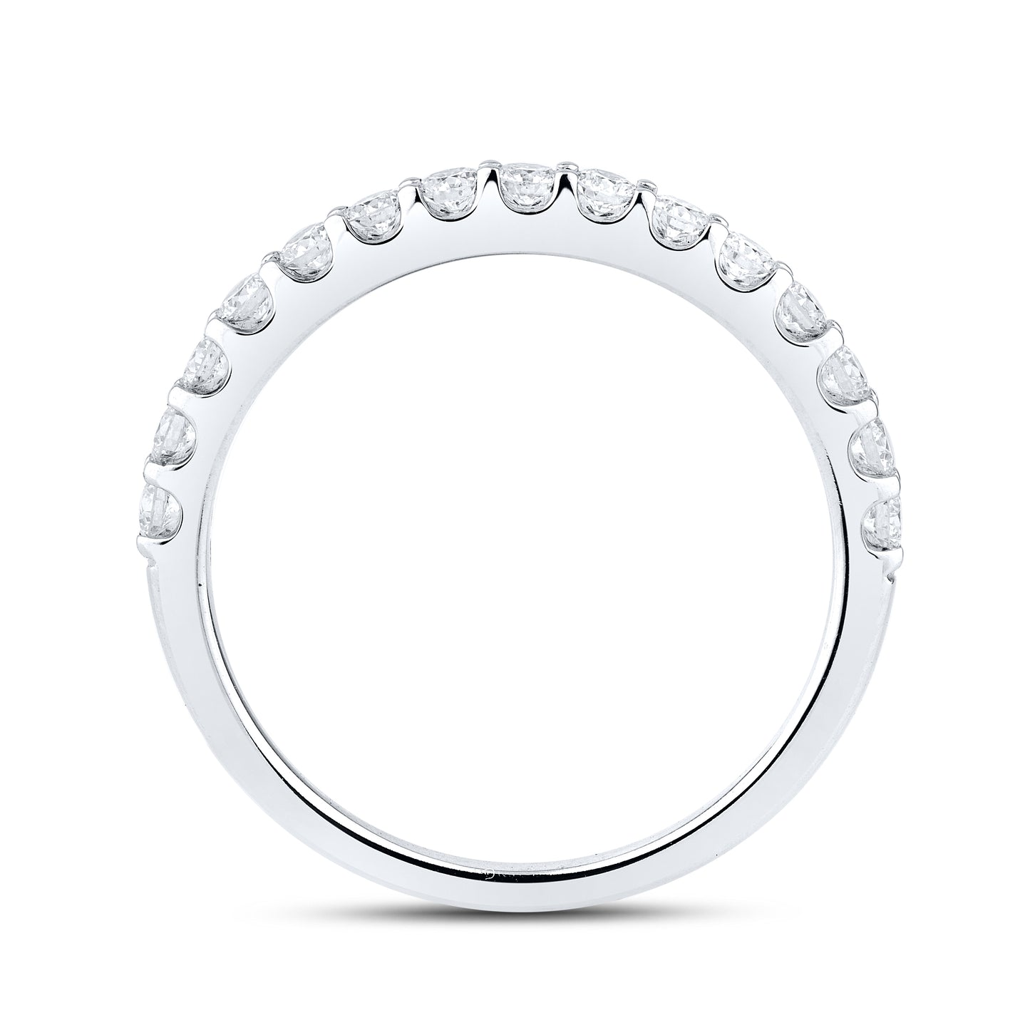 14kt White Gold 0.50 CTW Lab Diamond Ladies Band