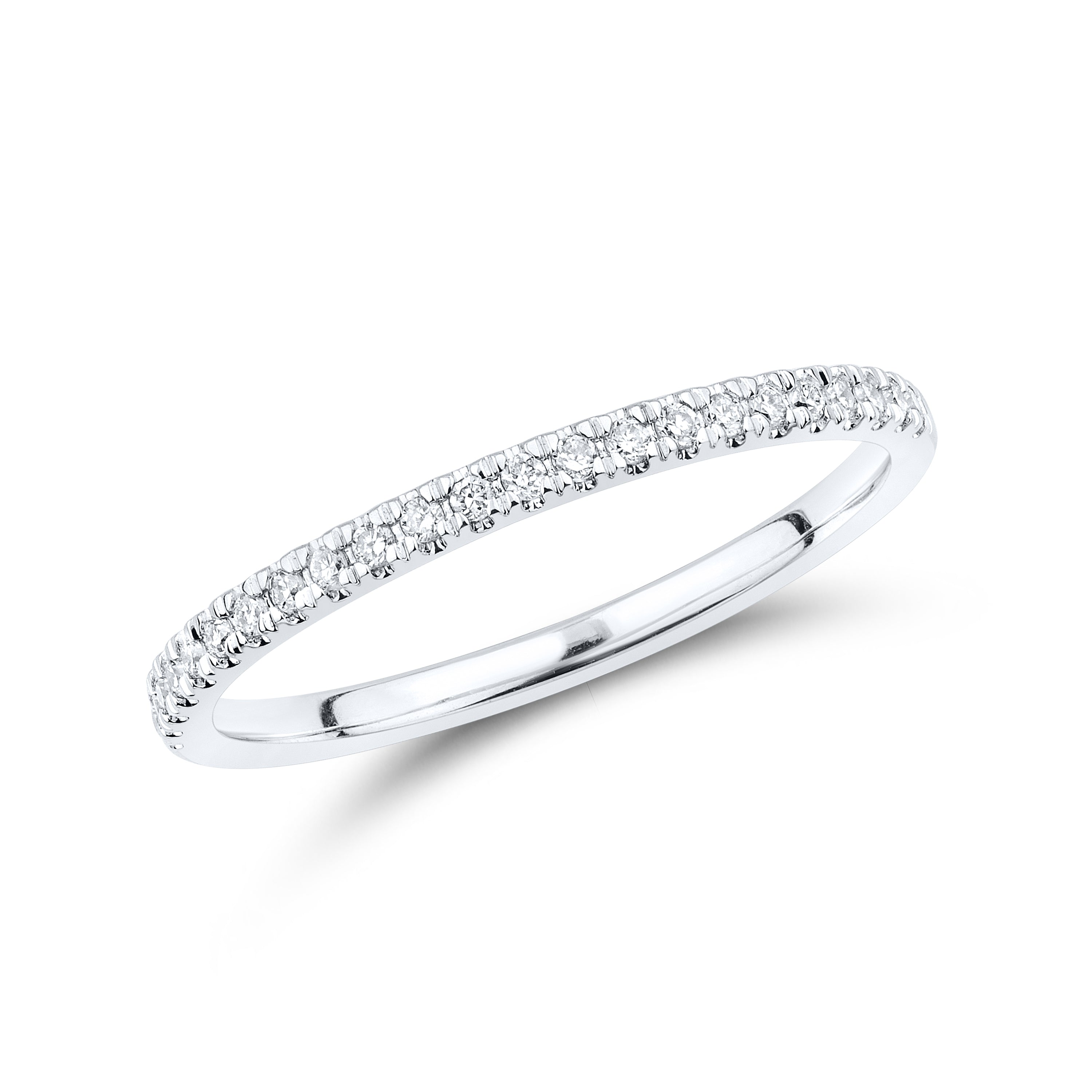 14kt White Gold 0.10 CTW Lab Diamond Ladies Band