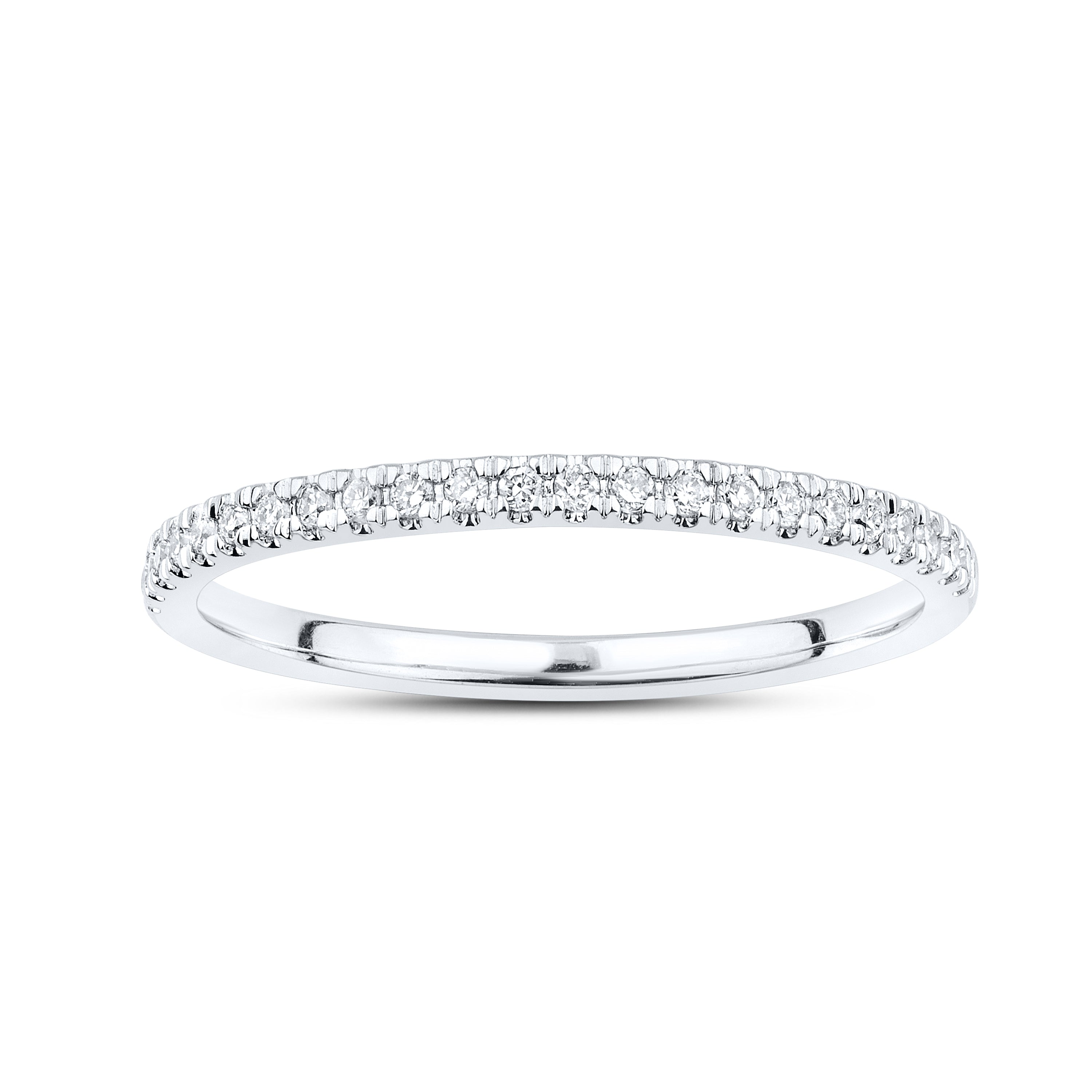 14kt White Gold 0.10 CTW Lab Diamond Ladies Band