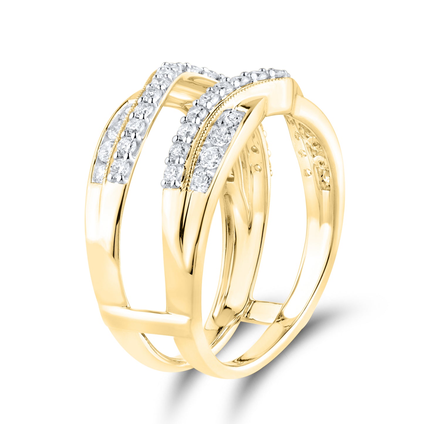 14KT YELLOW GOLD 0.75 CTW LAB DIAMOND ENHANCER