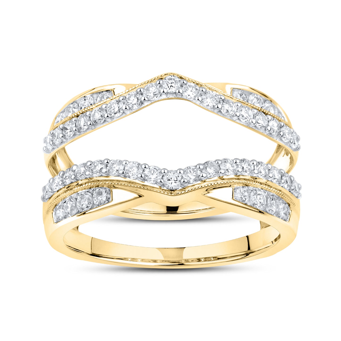 14KT YELLOW GOLD 0.75 CTW LAB DIAMOND ENHANCER