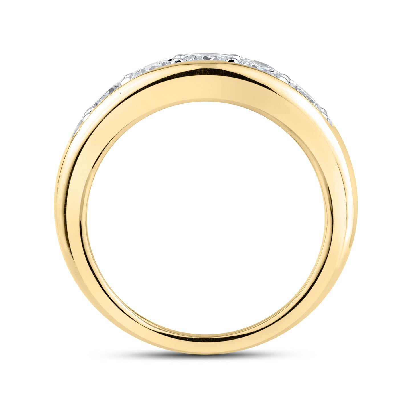 14kt Yellow Gold 1.45 CTW Lab Diamond Men's Band