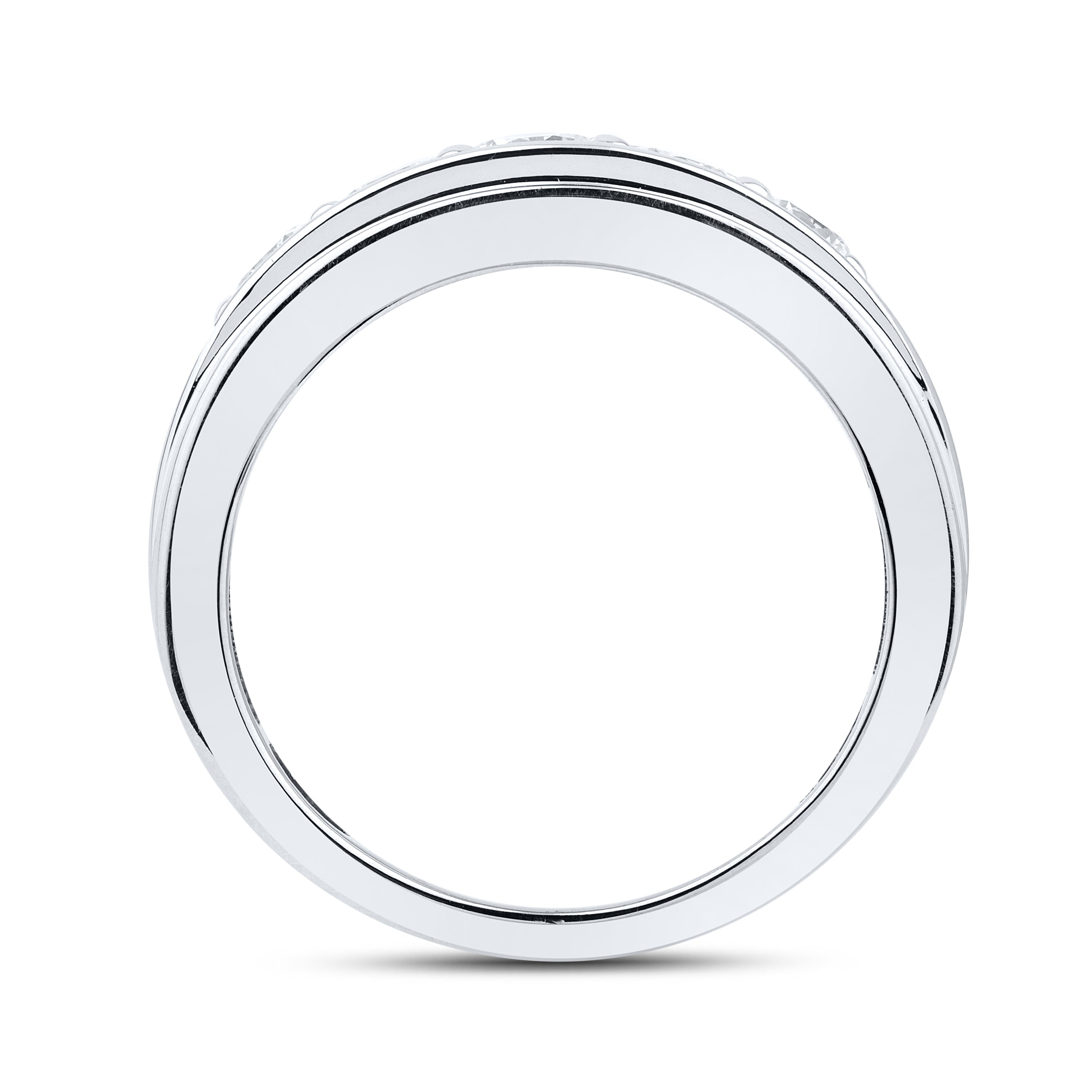 14kt White Gold 1.48 CTW Lab Diamond Men's Band