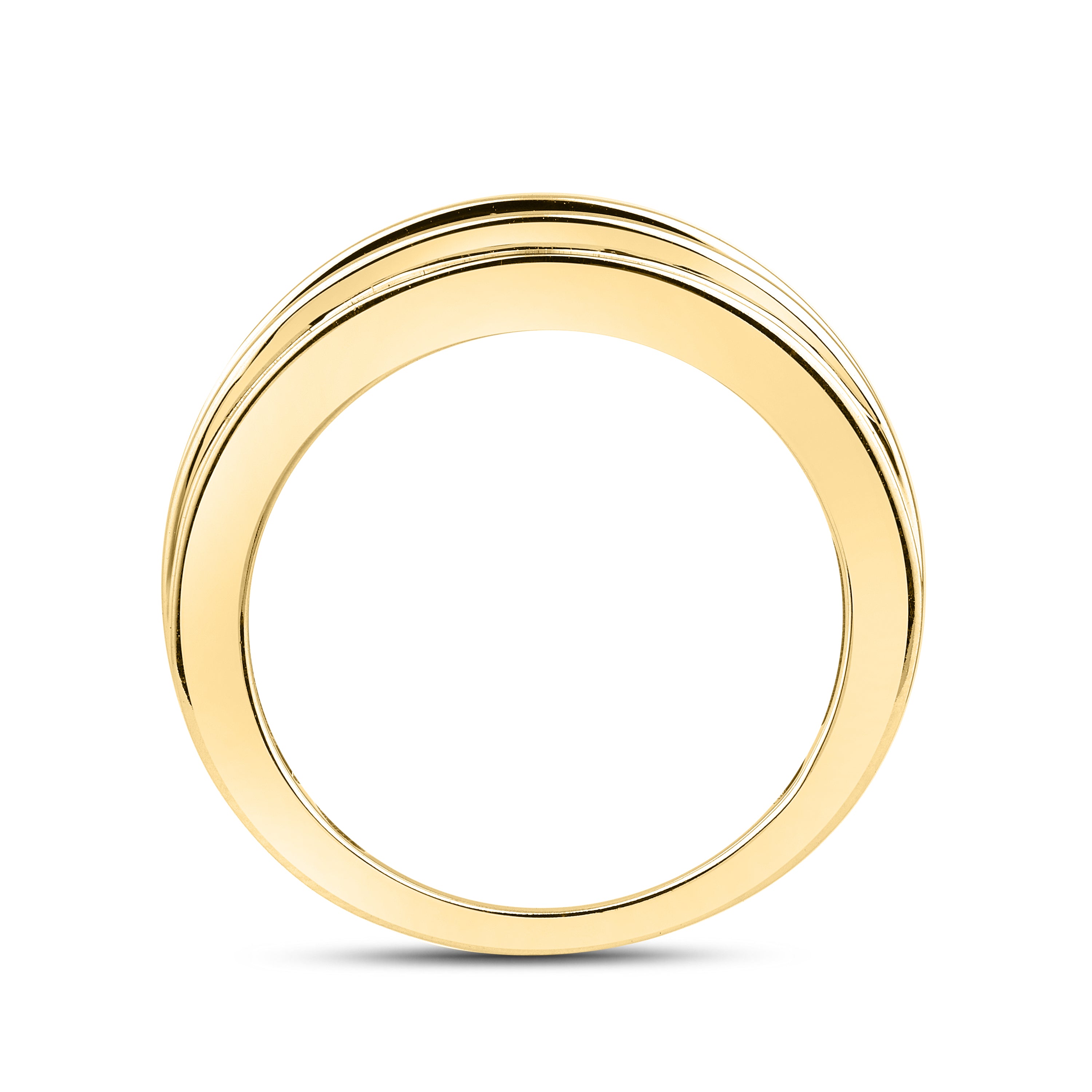 14kt Yellow Gold 1 CTW Lab Diamond Men's Band