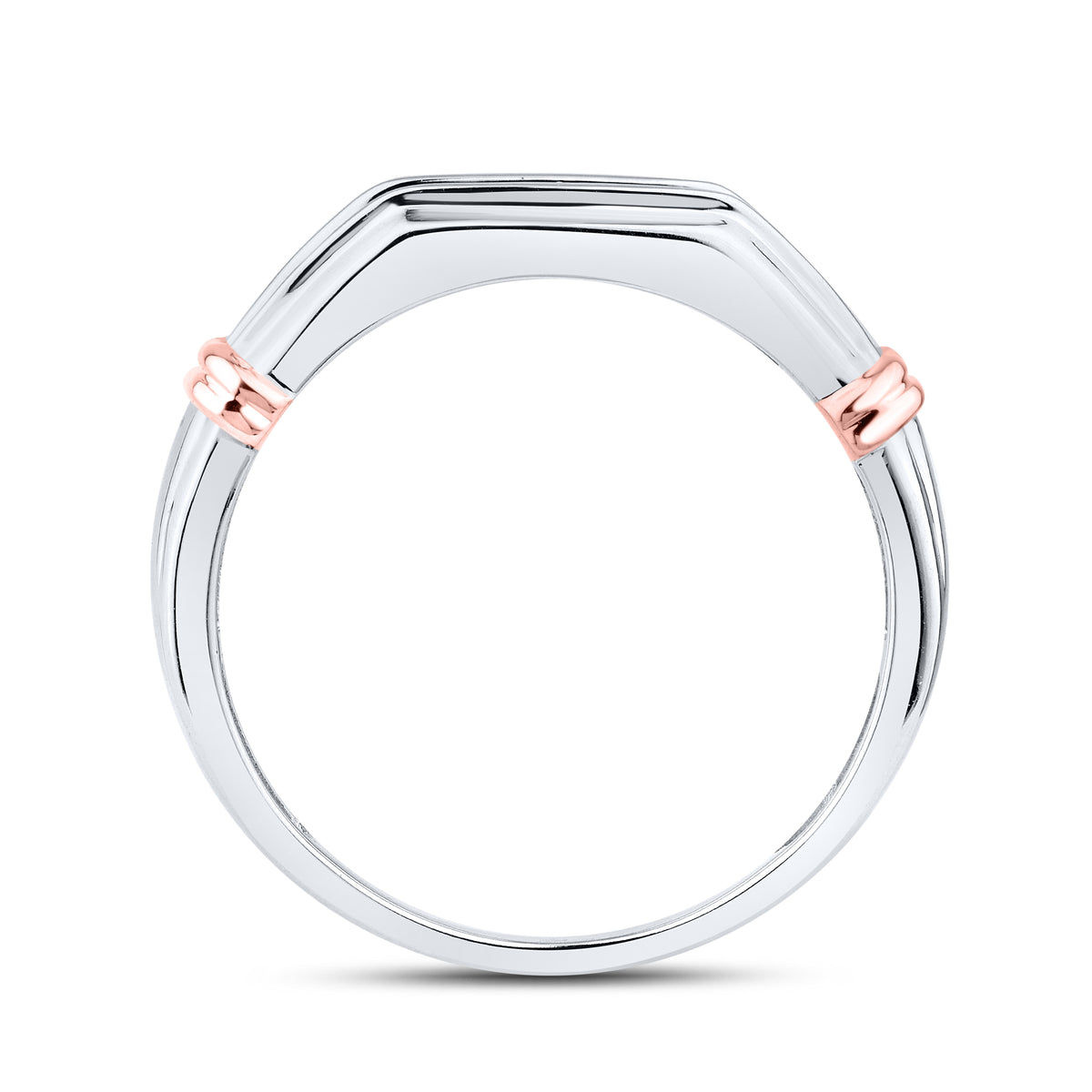 14kt White and Rose Gold 0.75 CTW Lab Diamond Band