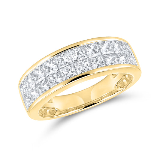14kt Yellow Gold 2.40 CTW Lab Diamond Ladies Band
