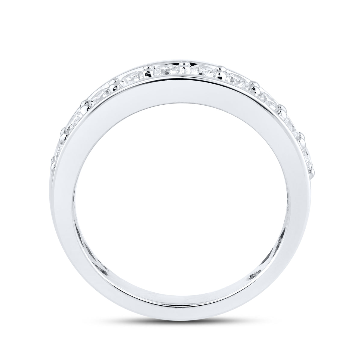 14kt White Gold 3.81 CTW Lab Diamond Bridal Ring Set