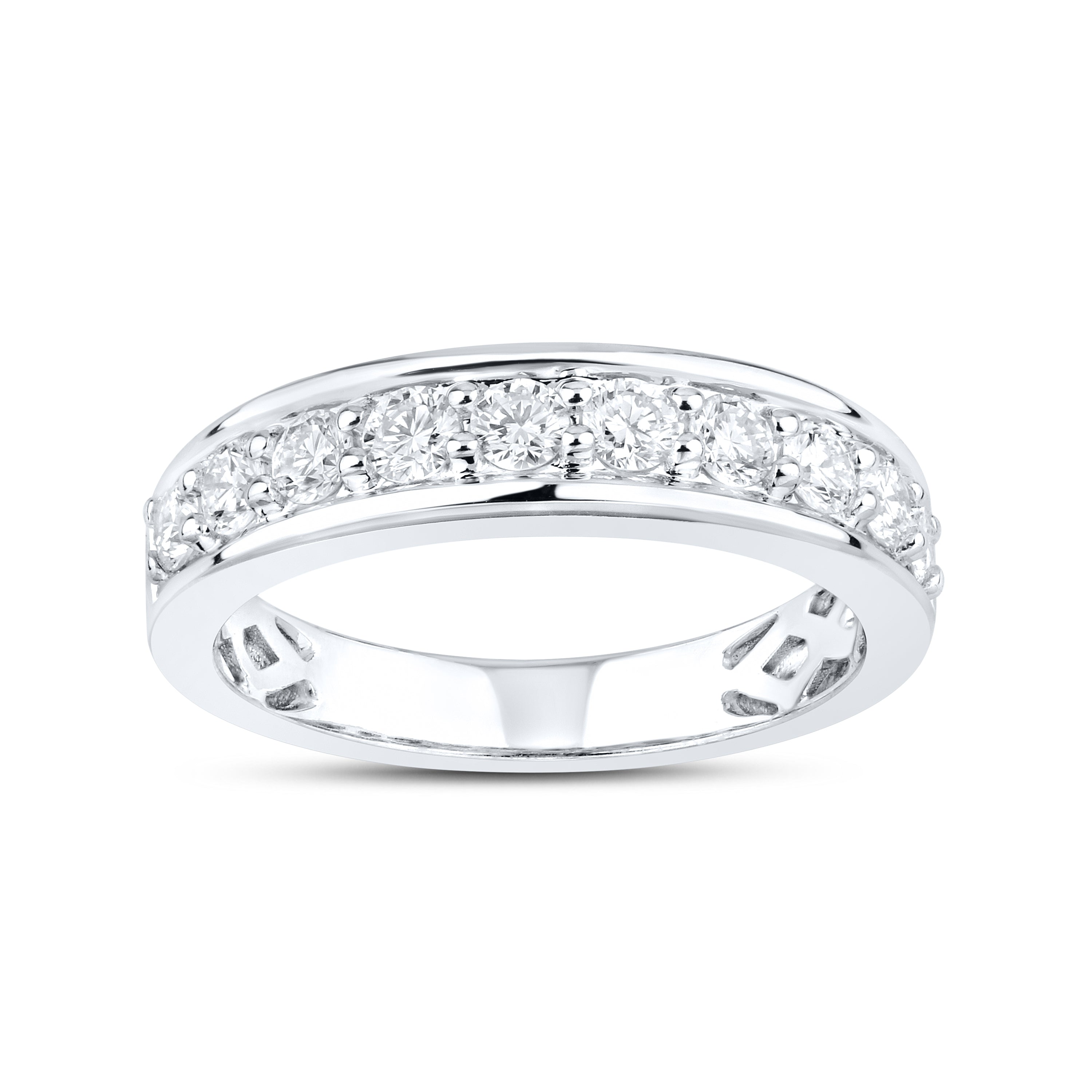 14kt White Gold 3.81 CTW Lab Diamond Bridal Ring Set
