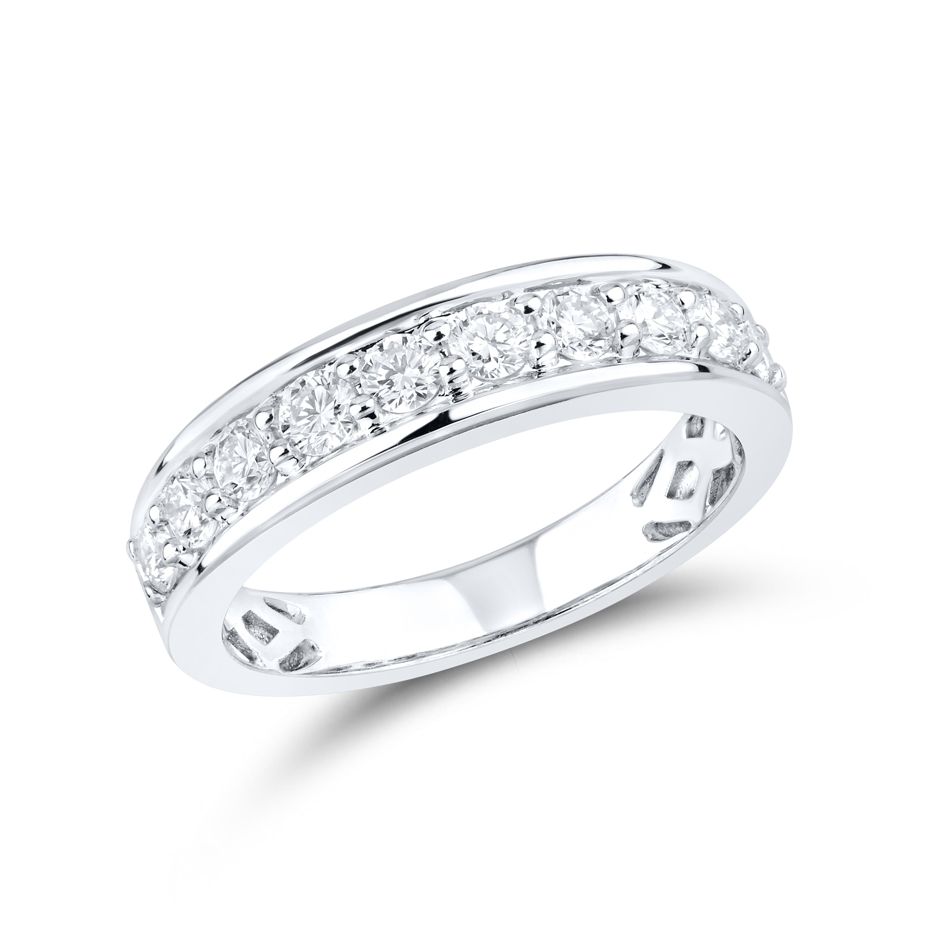 14kt White Gold 3.81 CTW Lab Diamond Bridal Ring Set