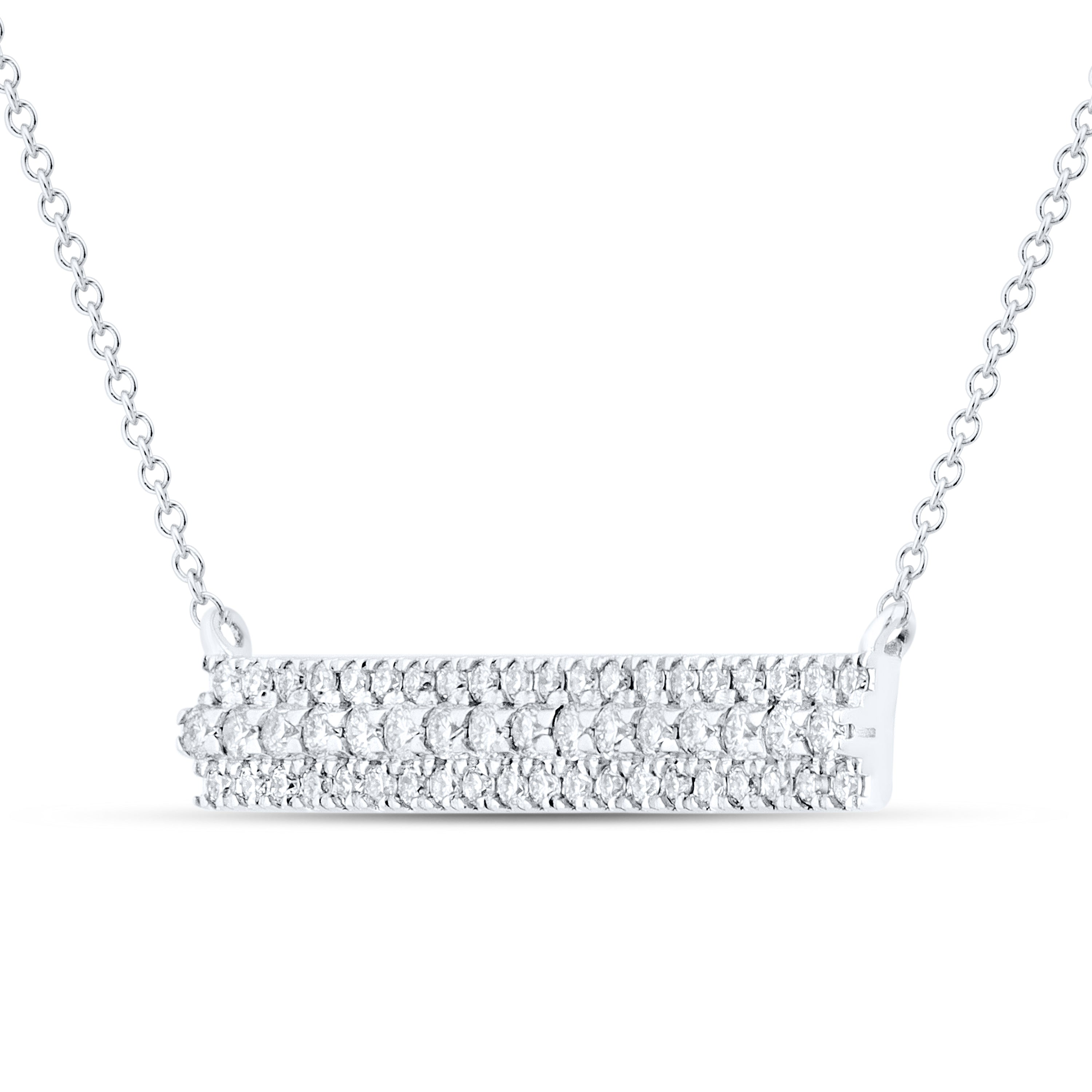 14kt White Gold 0.50 CTW Lab Diamond Pendant