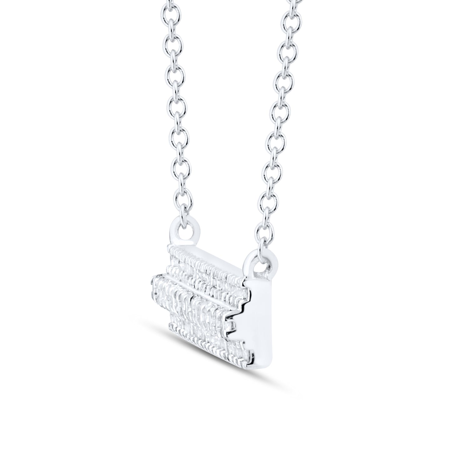 14kt White Gold 0.50 CTW Lab Diamond Pendant