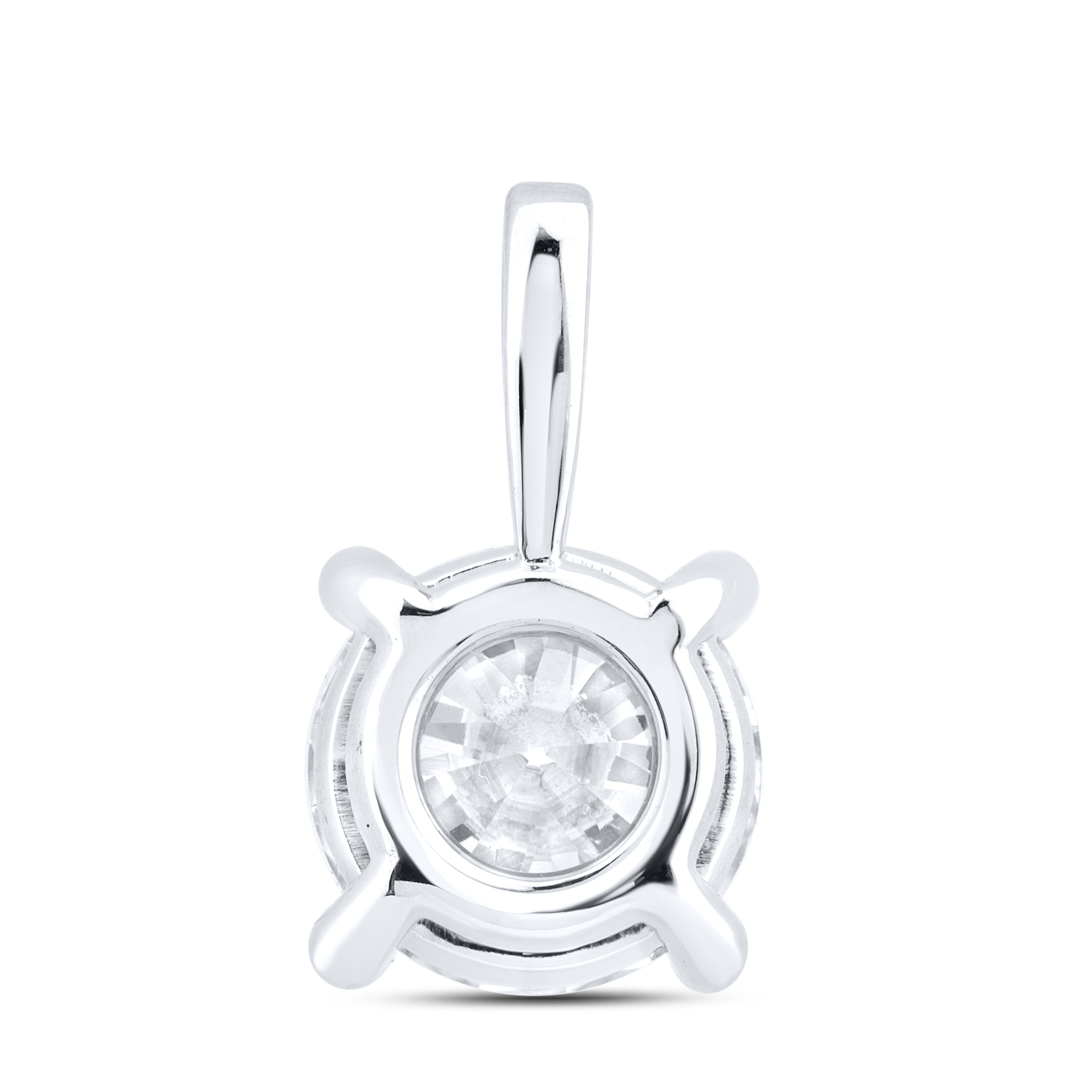 14kt White Gold 2.03 CTW lab diamond  Pendant