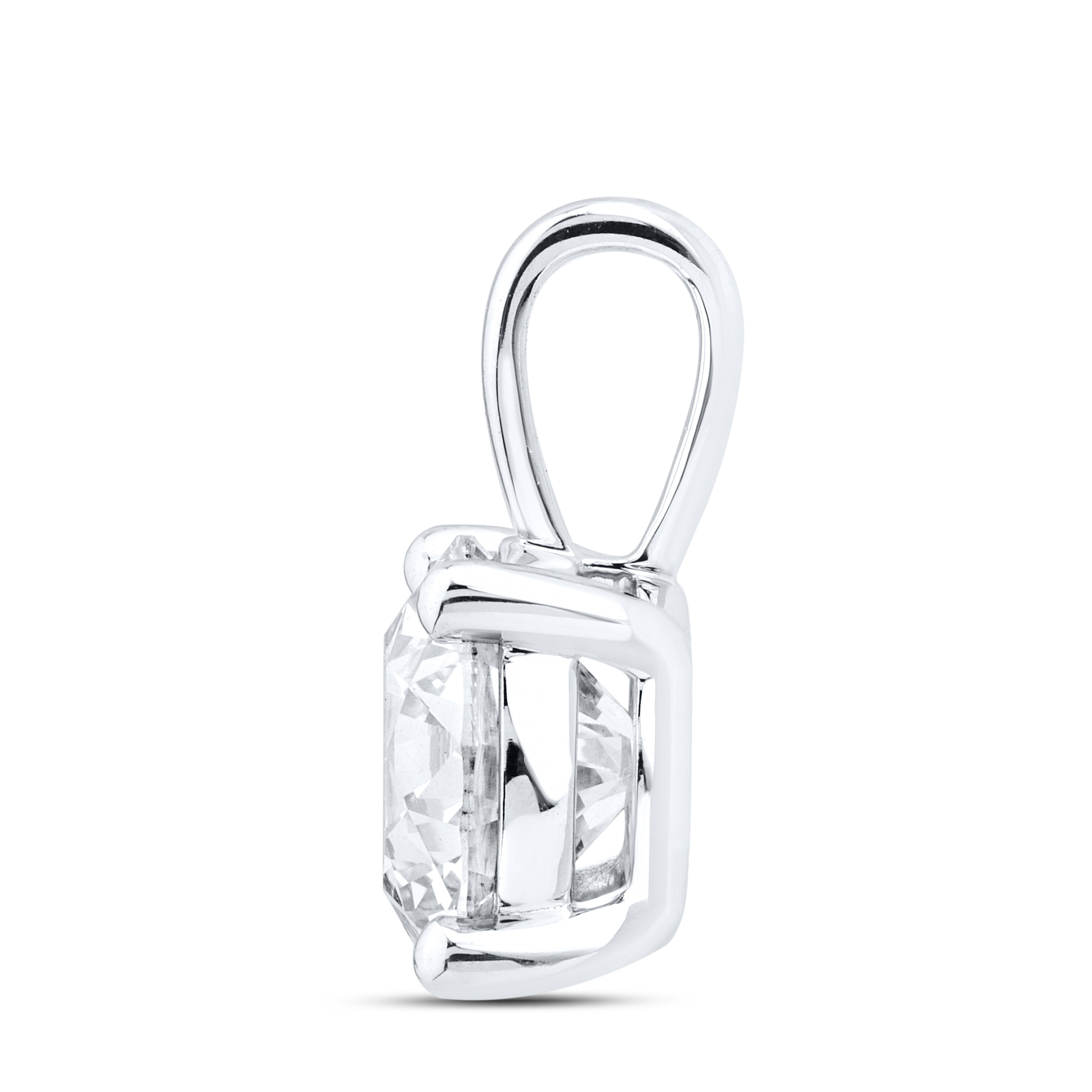 14kt White Gold 2.03 CTW lab diamond  Pendant