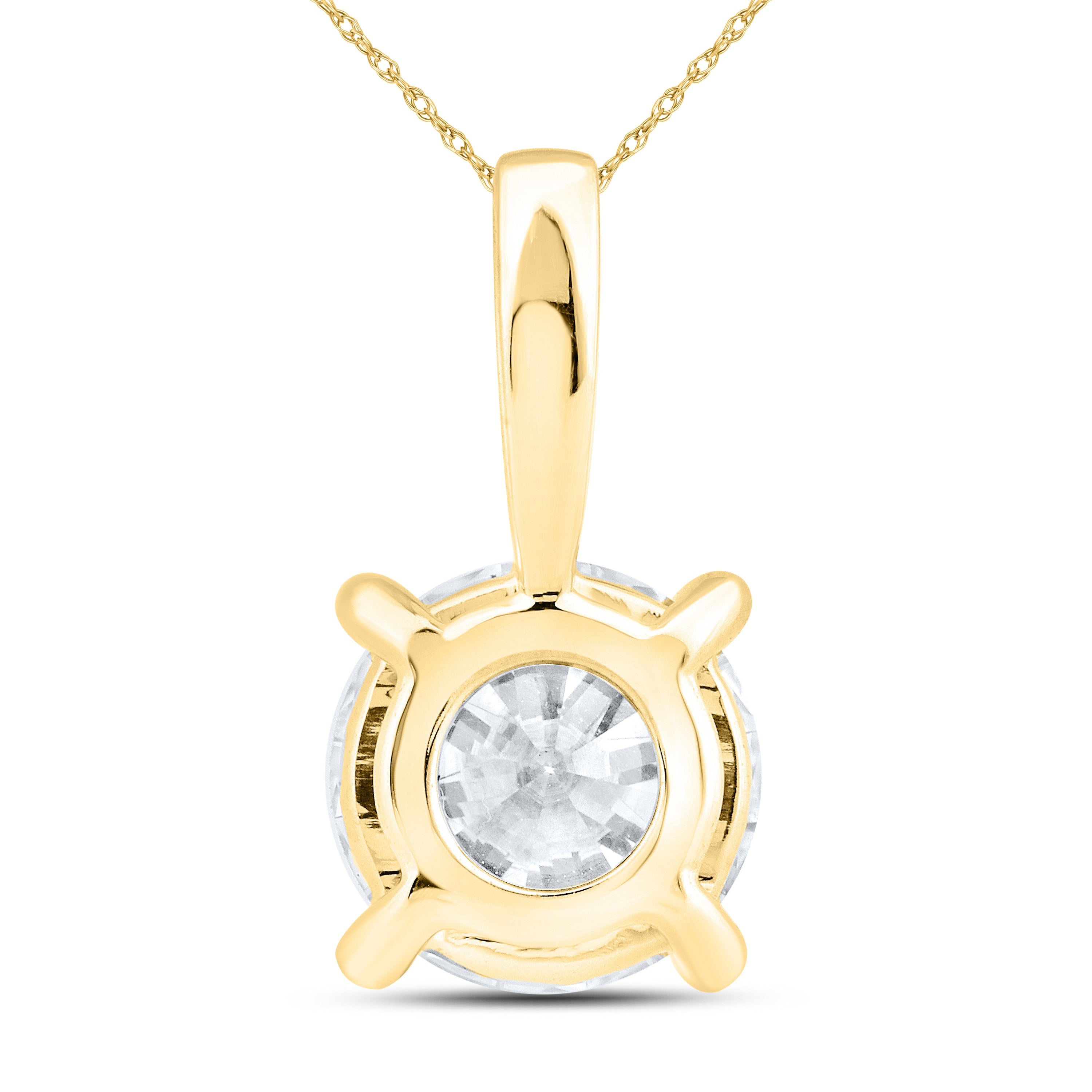 14kt Yellow Gold 1.00 CTW Lab Diamond Pendant