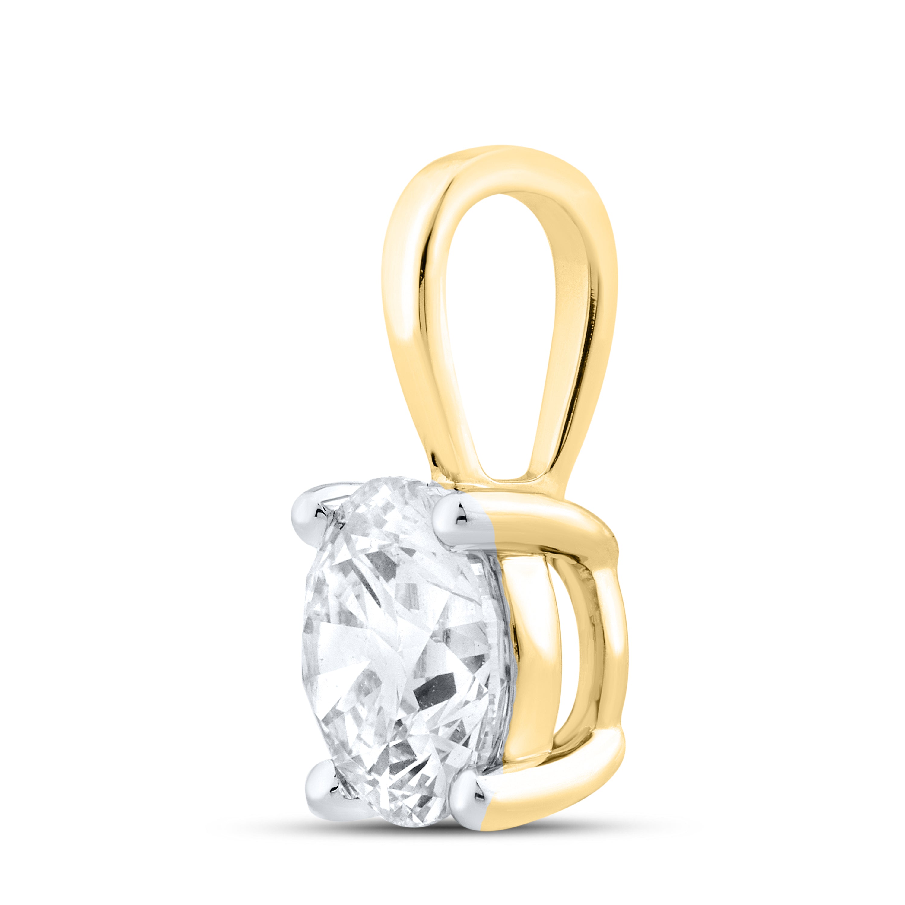14kt Yellow Gold 1.00 CTW Lab Diamond Pendant
