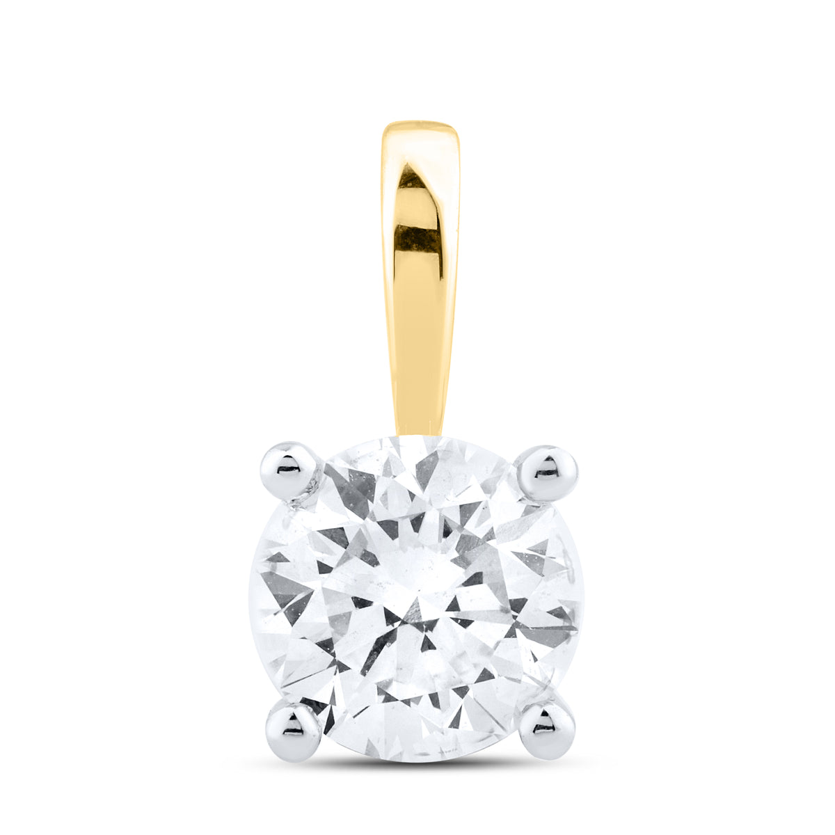14kt Yellow Gold 1.00 CTW Lab Diamond Pendant