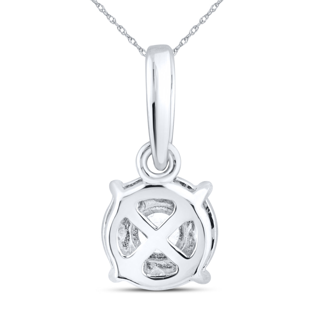 14kt White Gold 0.20 CTW Lab Diamond  Pendant
