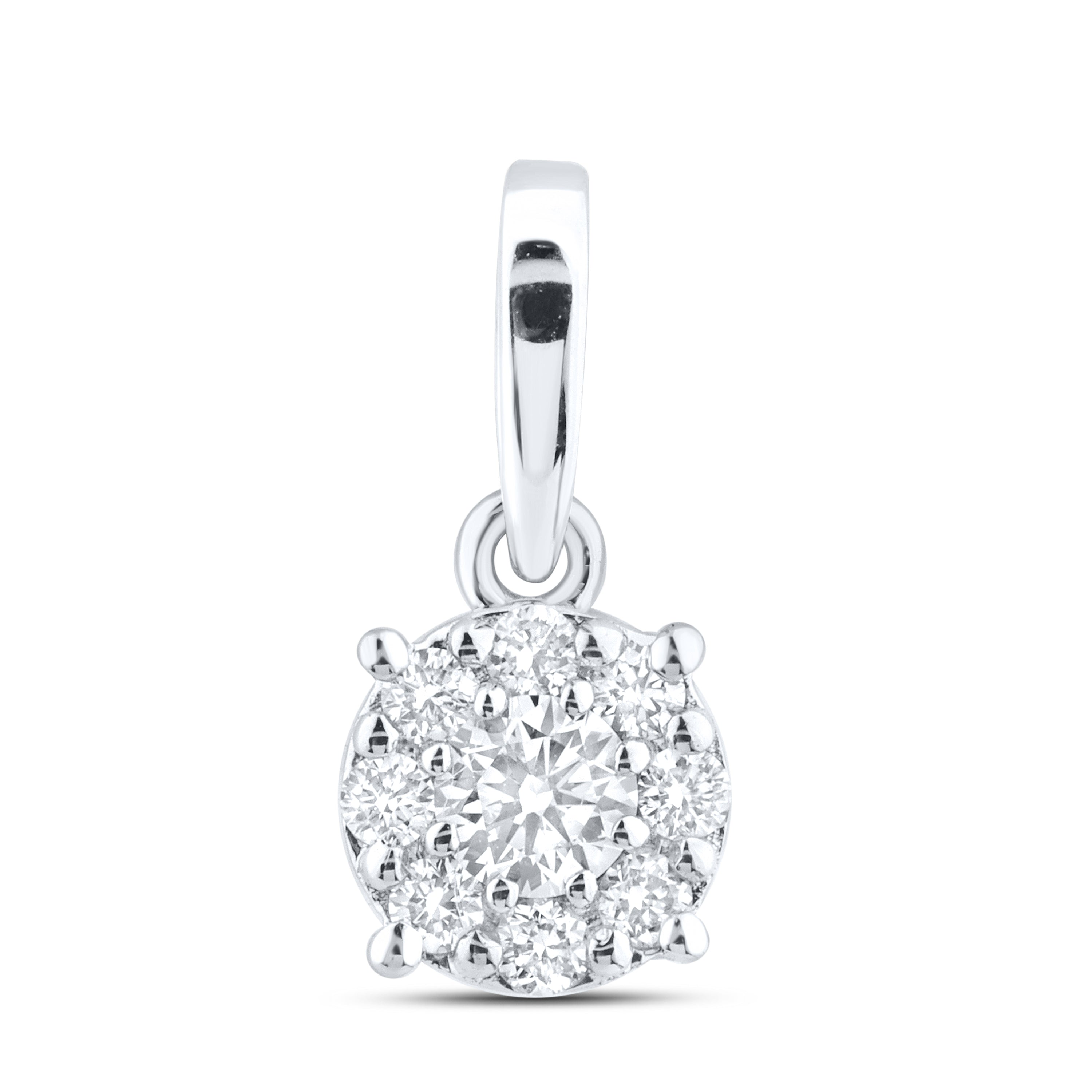 14kt White Gold 0.20 CTW Lab Diamond  Pendant