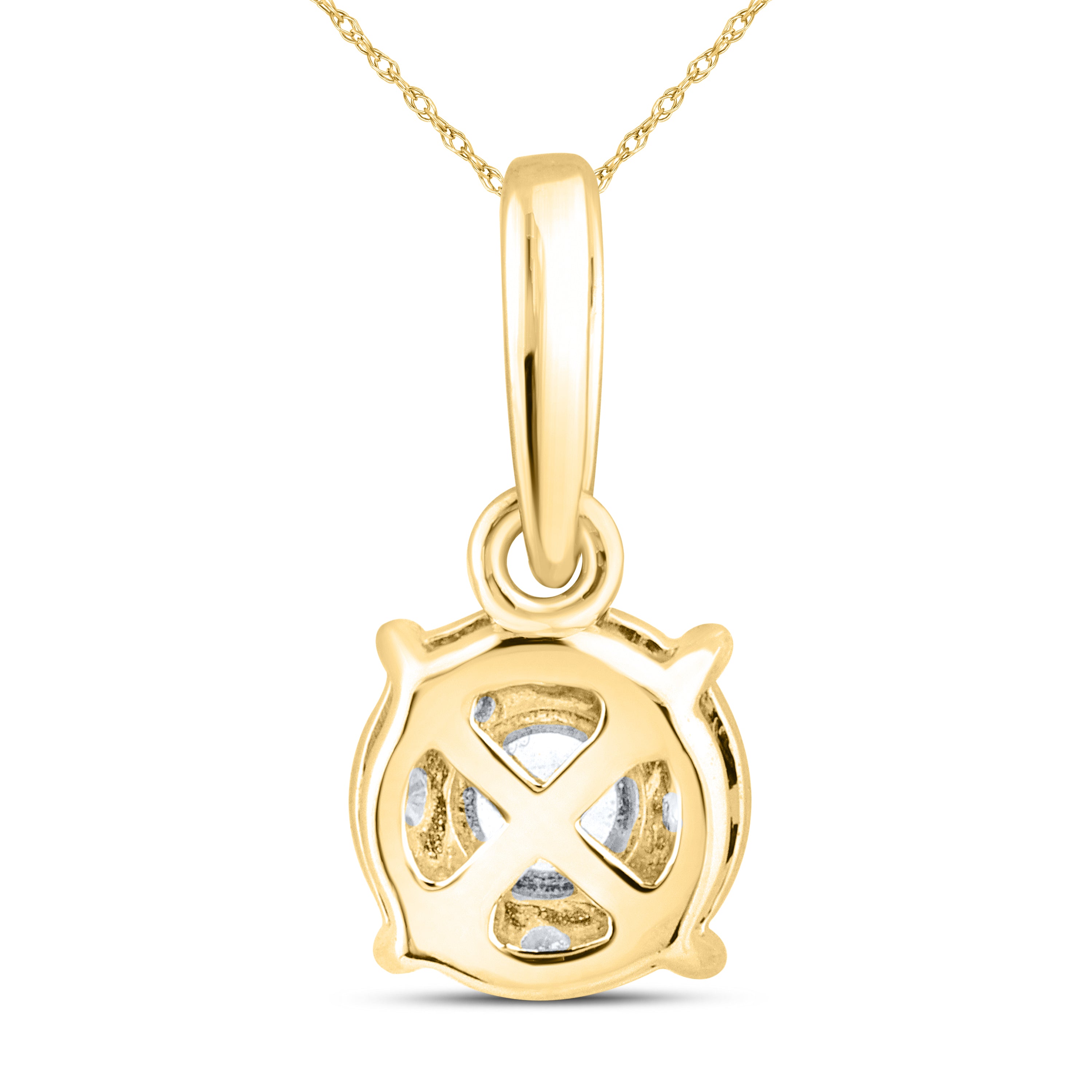14kt Yellow Gold 0.22 CTW Lab Diamond  Pendant