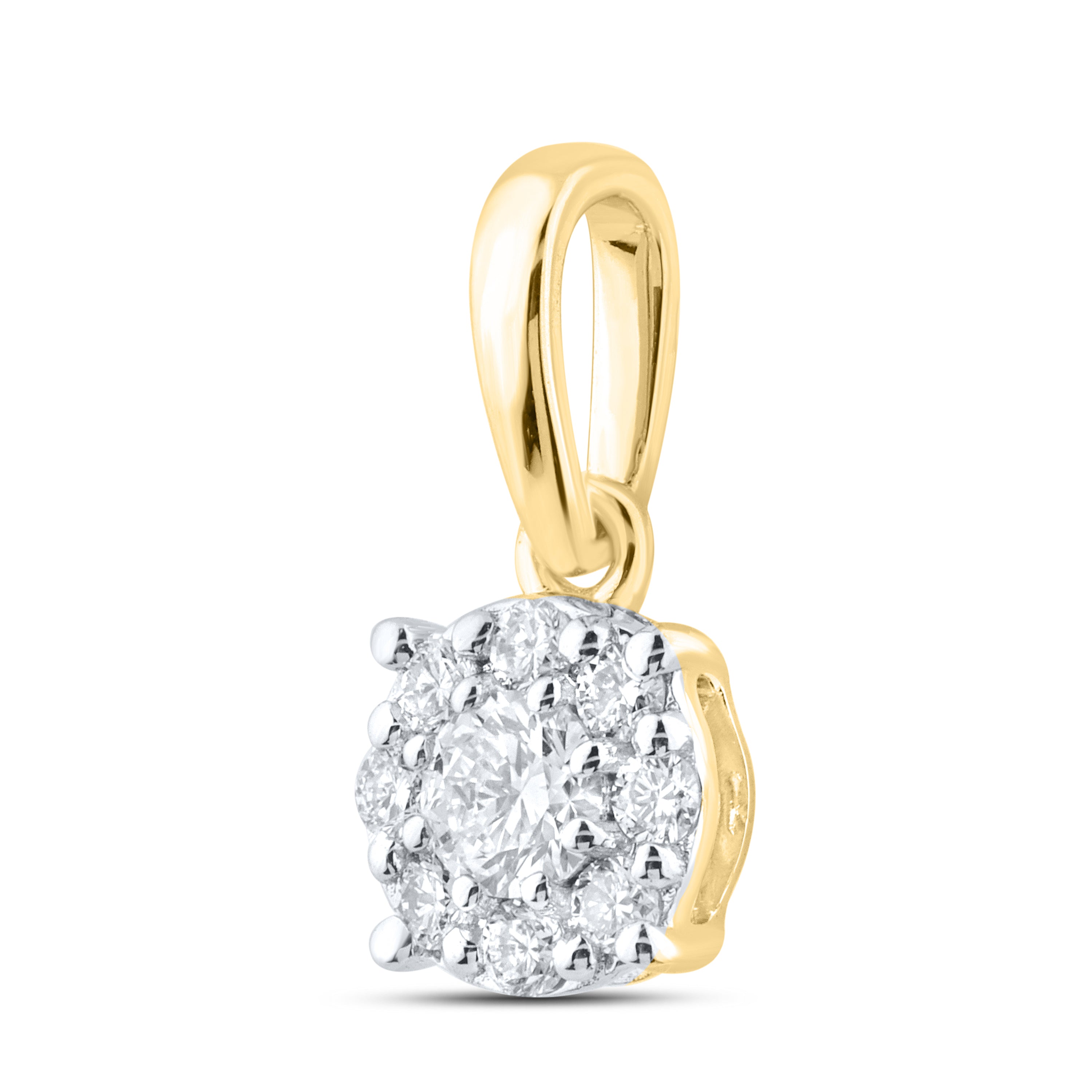 14kt Yellow Gold 0.22 CTW Lab Diamond  Pendant