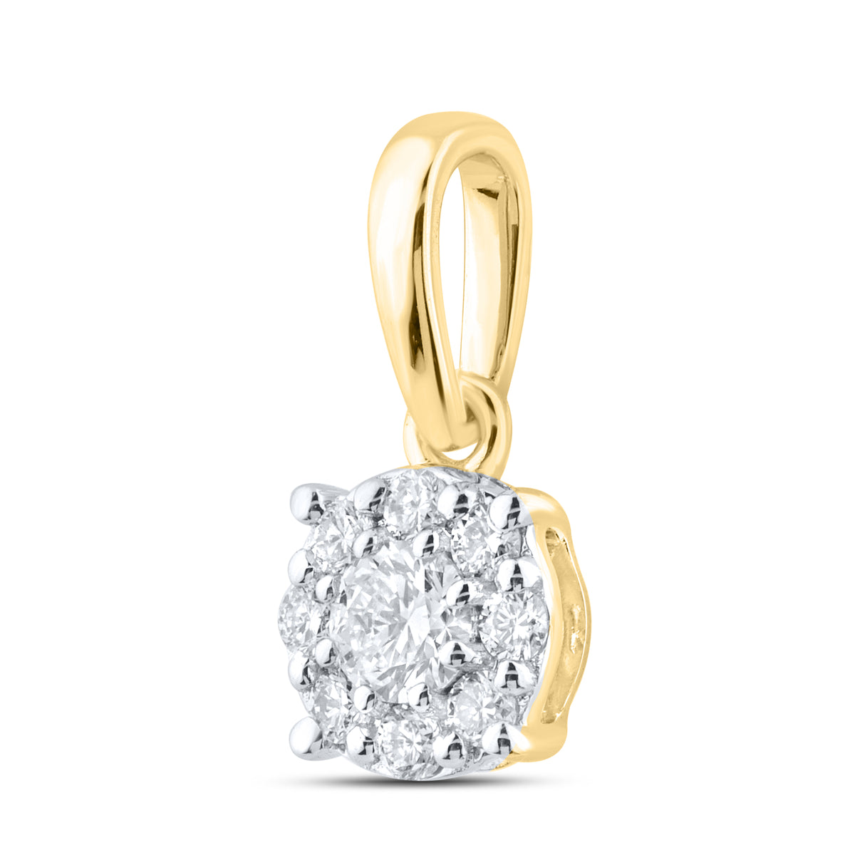 14kt Yellow Gold 0.22 CTW Lab Diamond  Pendant