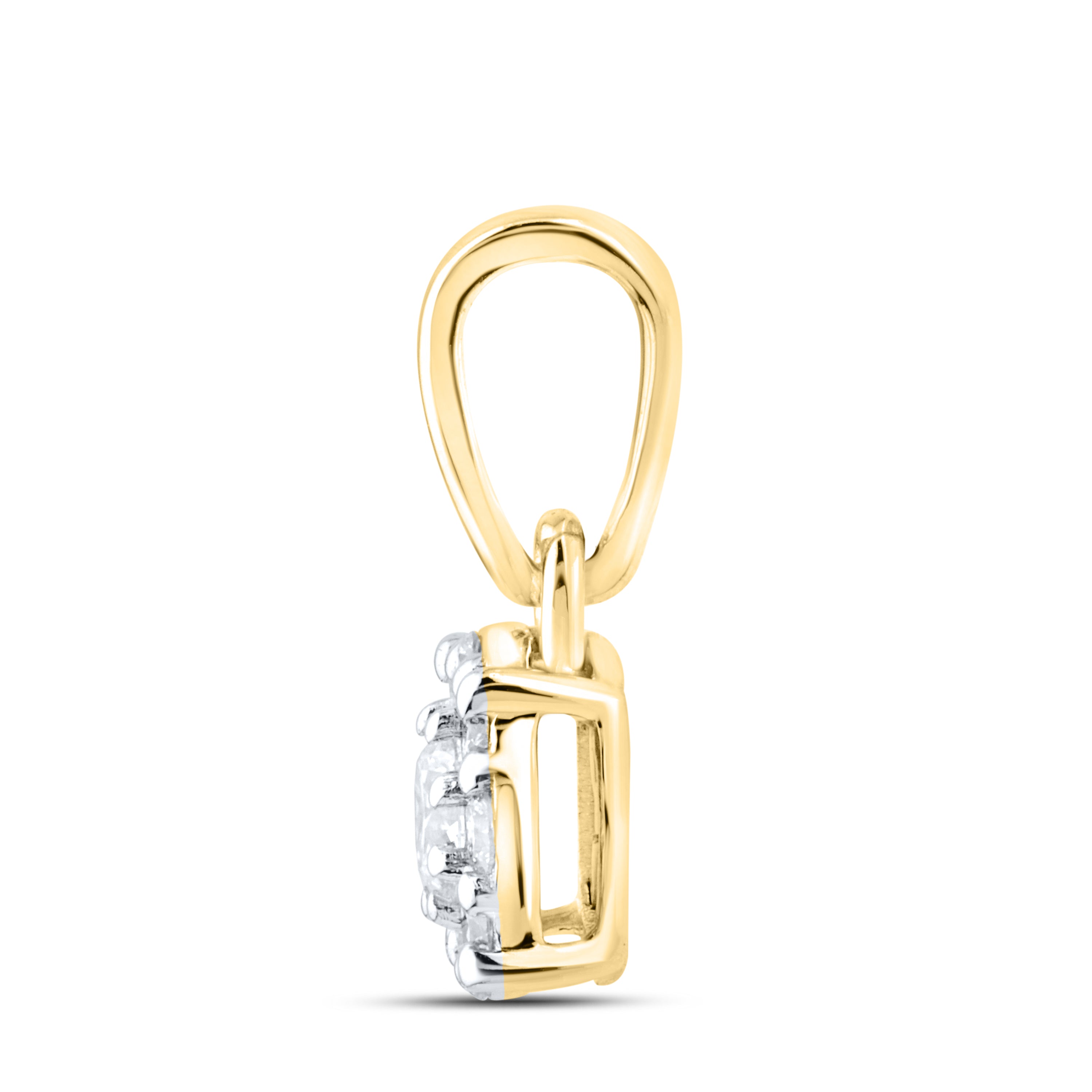 14kt Yellow Gold 0.22 CTW Lab Diamond  Pendant