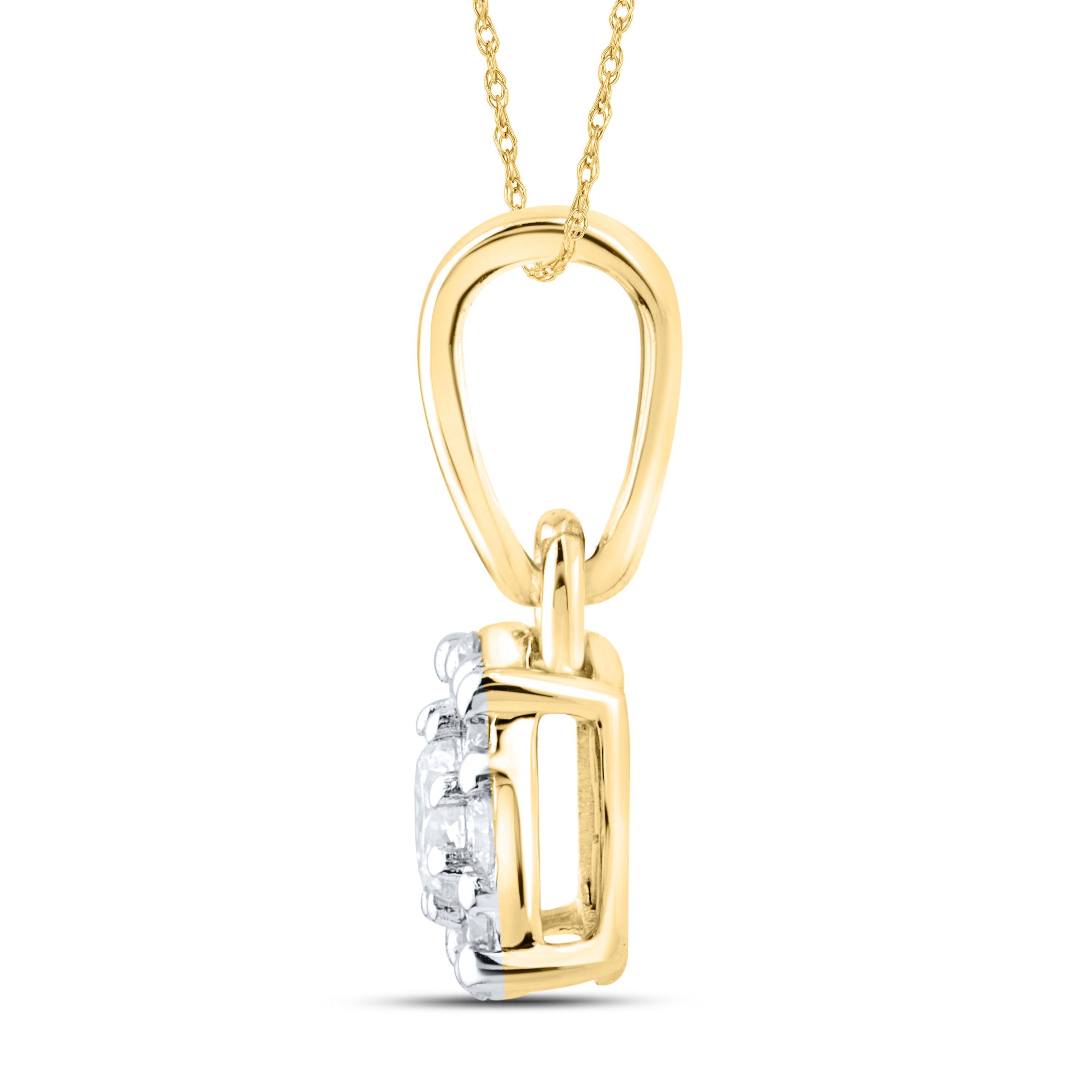 14kt Yellow Gold 0.22 CTW Lab Diamond  Pendant