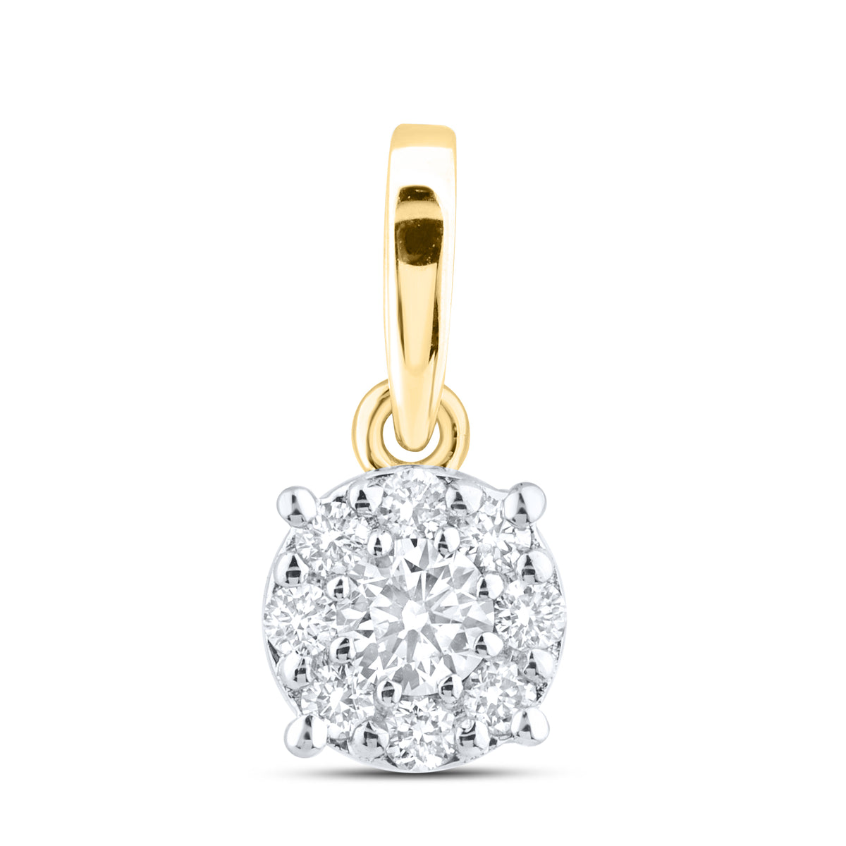 14kt Yellow Gold 0.22 CTW Lab Diamond  Pendant