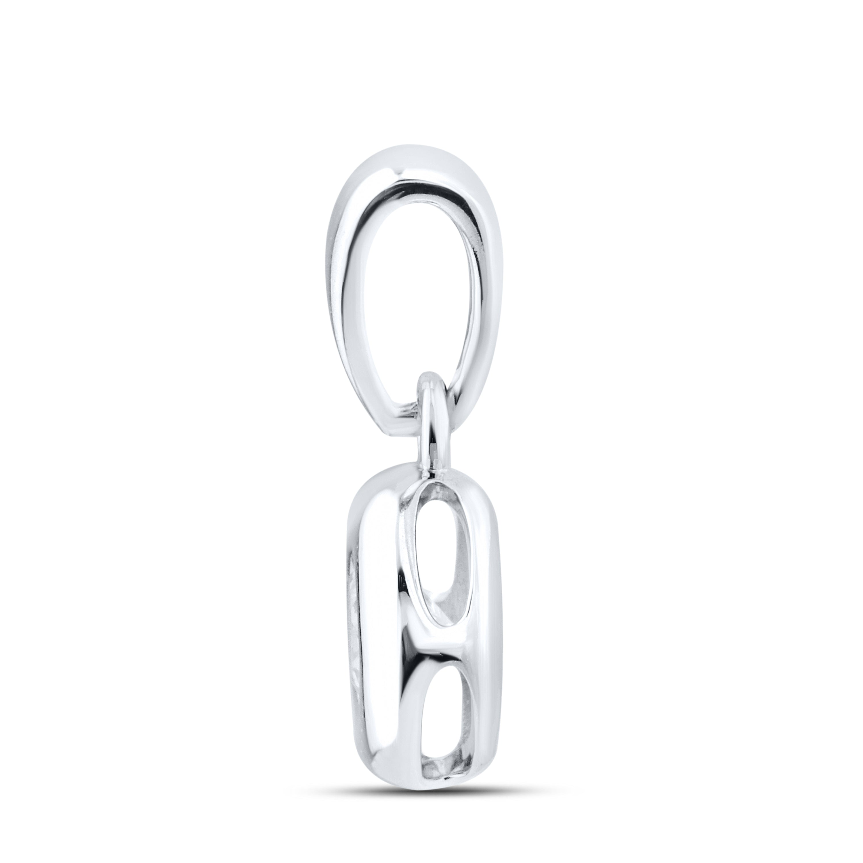 14kt White Gold 0.20 CTW Lab Diamond Solitaire Pendant