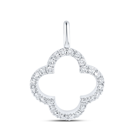14KT WHITE GOLD LAB DIAMOND 0.20  CTW  PENDANT