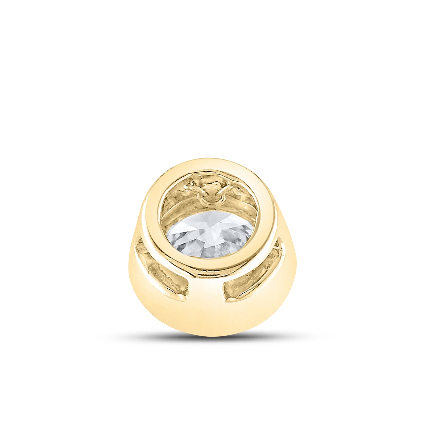 14kt Yellow Gold 0.50 CTW Lab Diamond Solitaire Pendant
