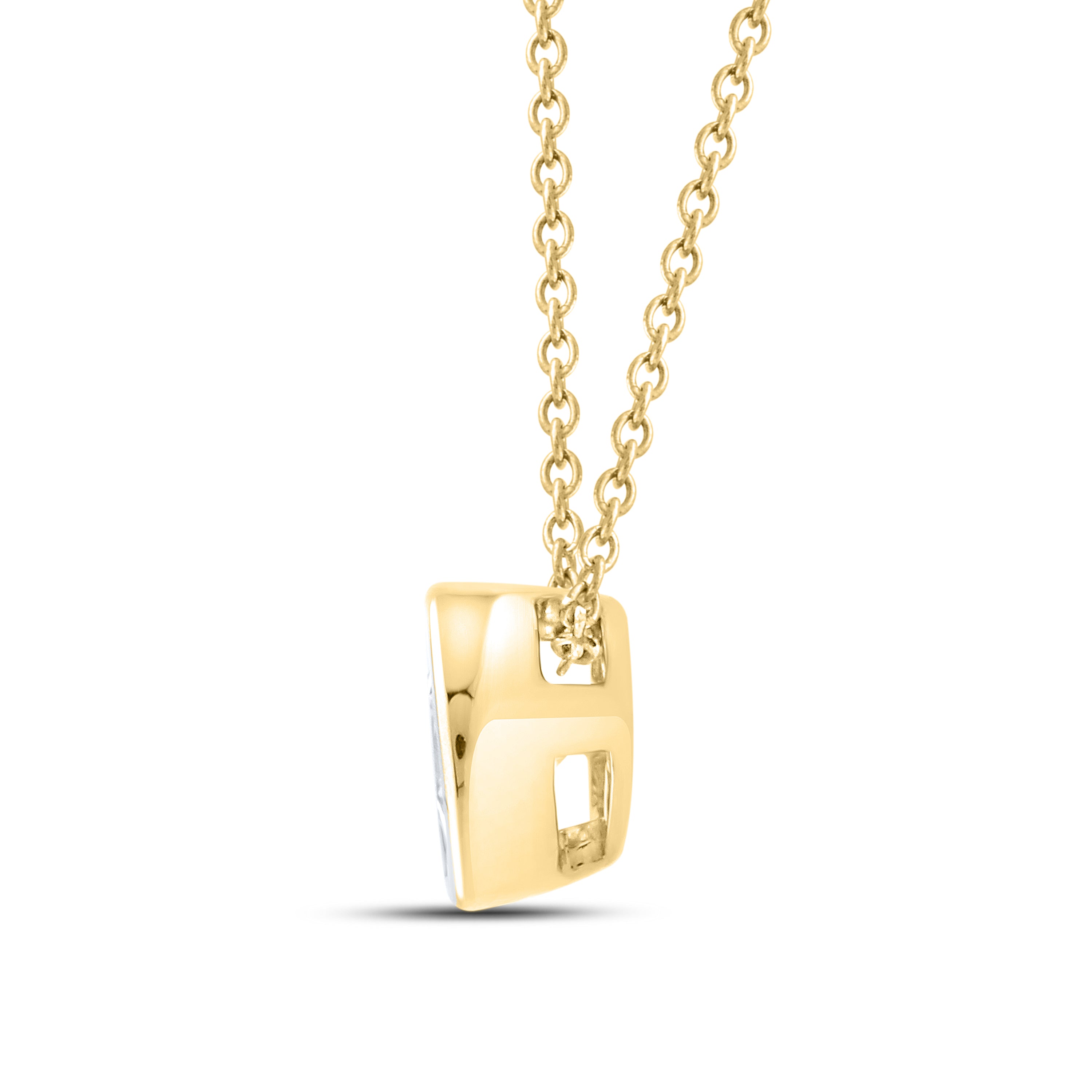 14kt Yellow Gold 0.50 CTW Lab Diamond Solitaire Pendant