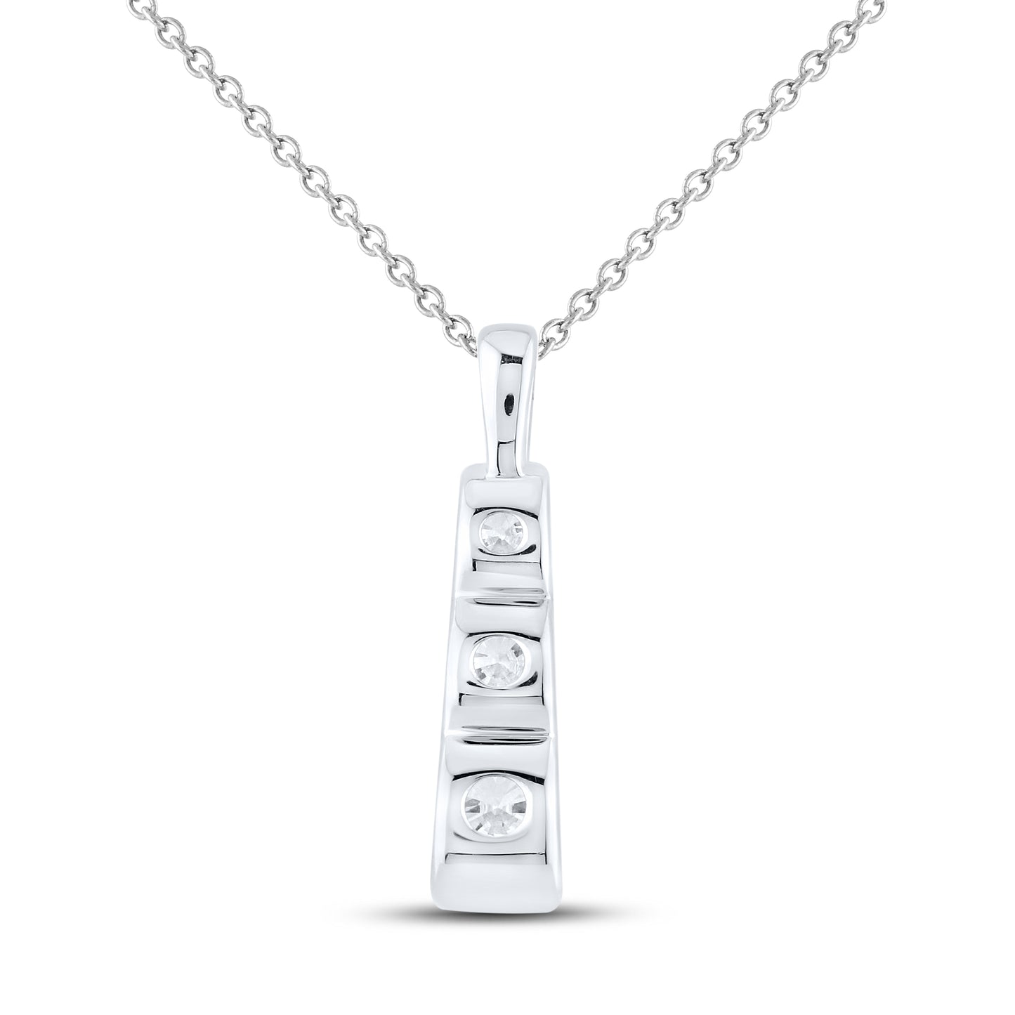 14kt White Gold 0.50 CTW Lab Diamond Pendant