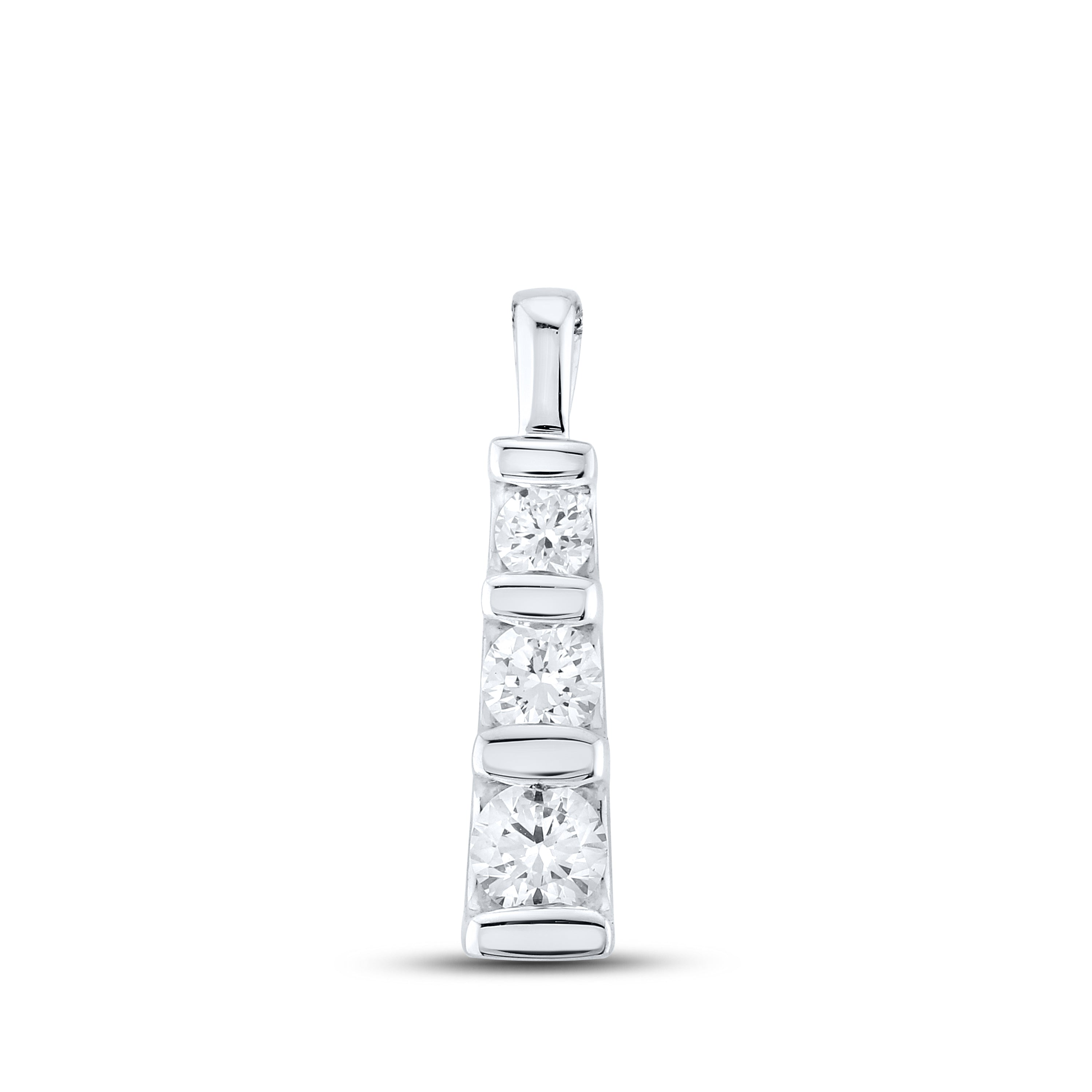 14kt White Gold 0.50 CTW Lab Diamond Pendant