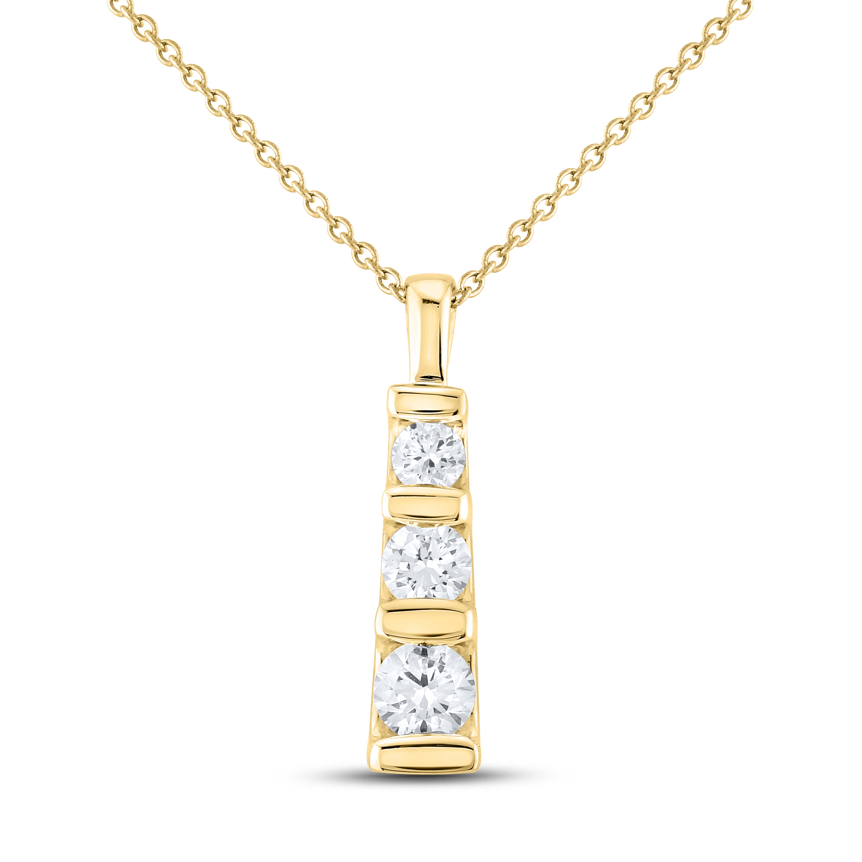14kt Yellow Gold 0.50 CTW Lab Diamond Pendant