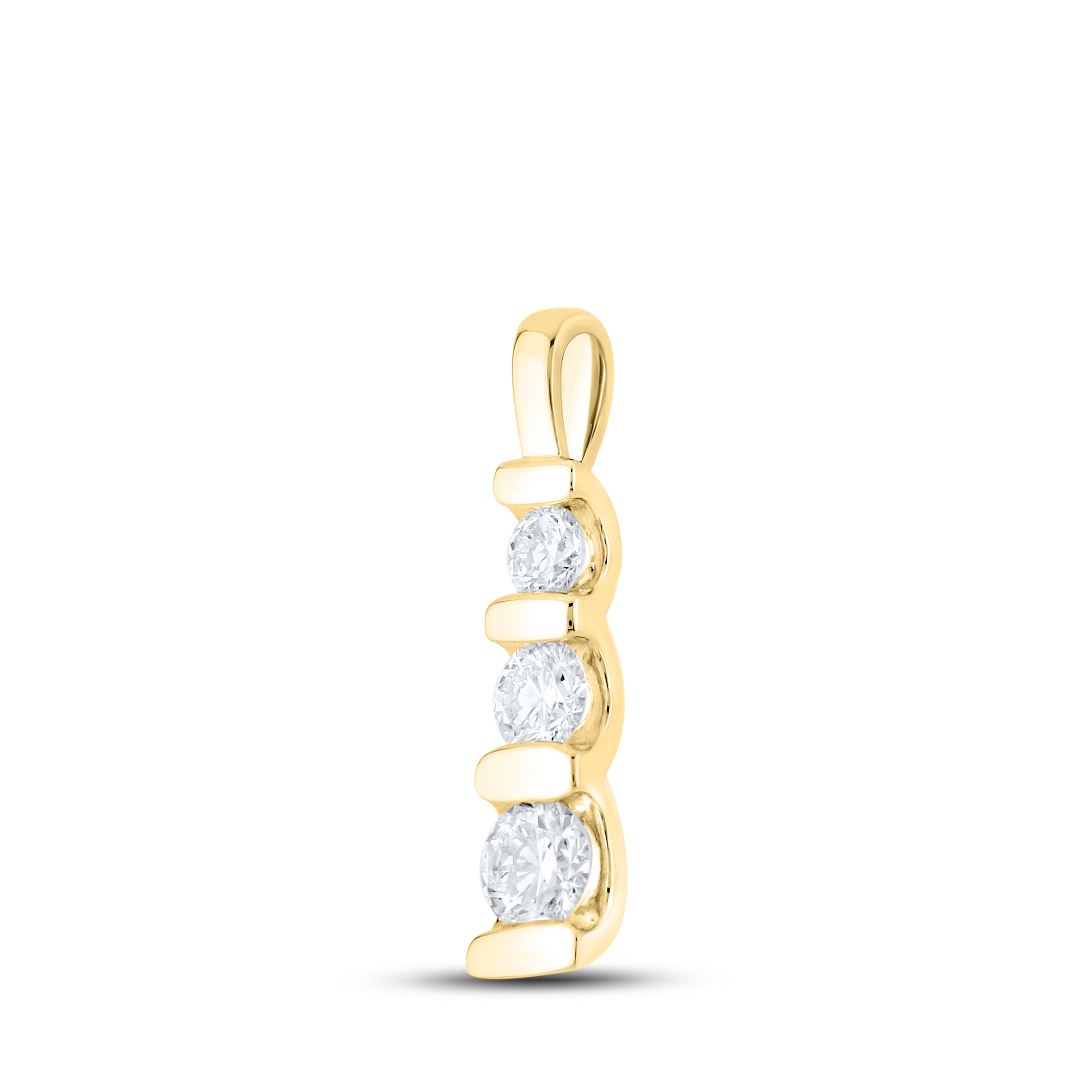 14kt Yellow Gold 0.50 CTW Lab Diamond Pendant