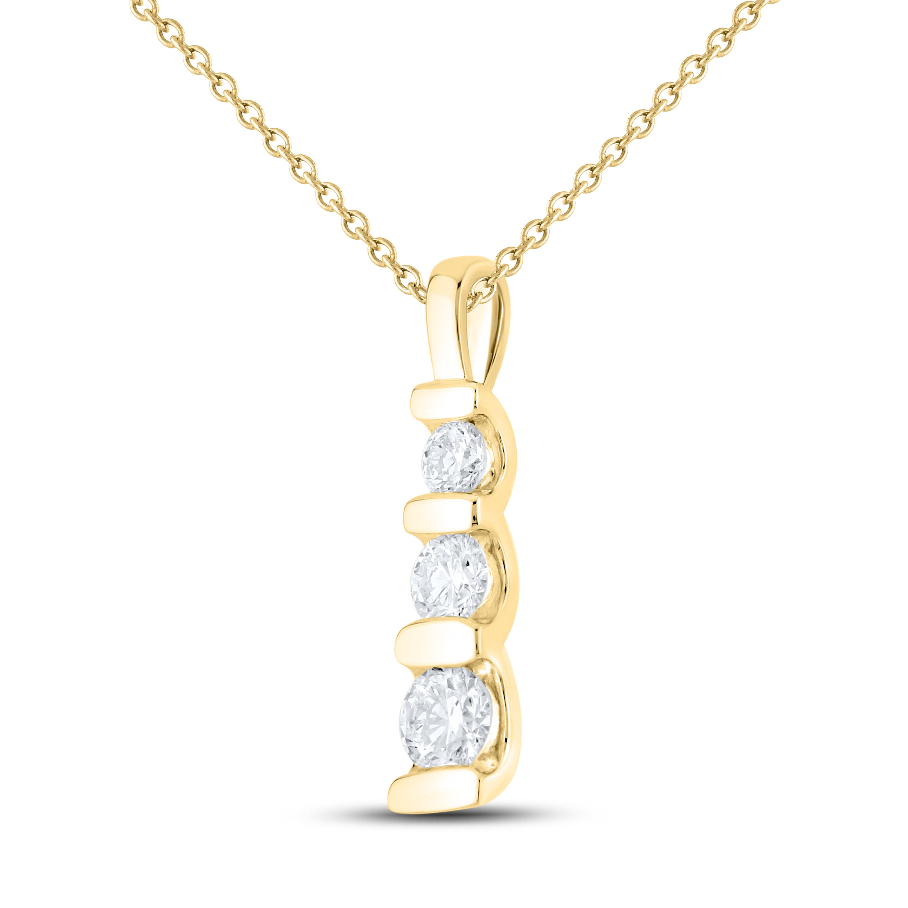 14kt Yellow Gold 0.50 CTW Lab Diamond Pendant