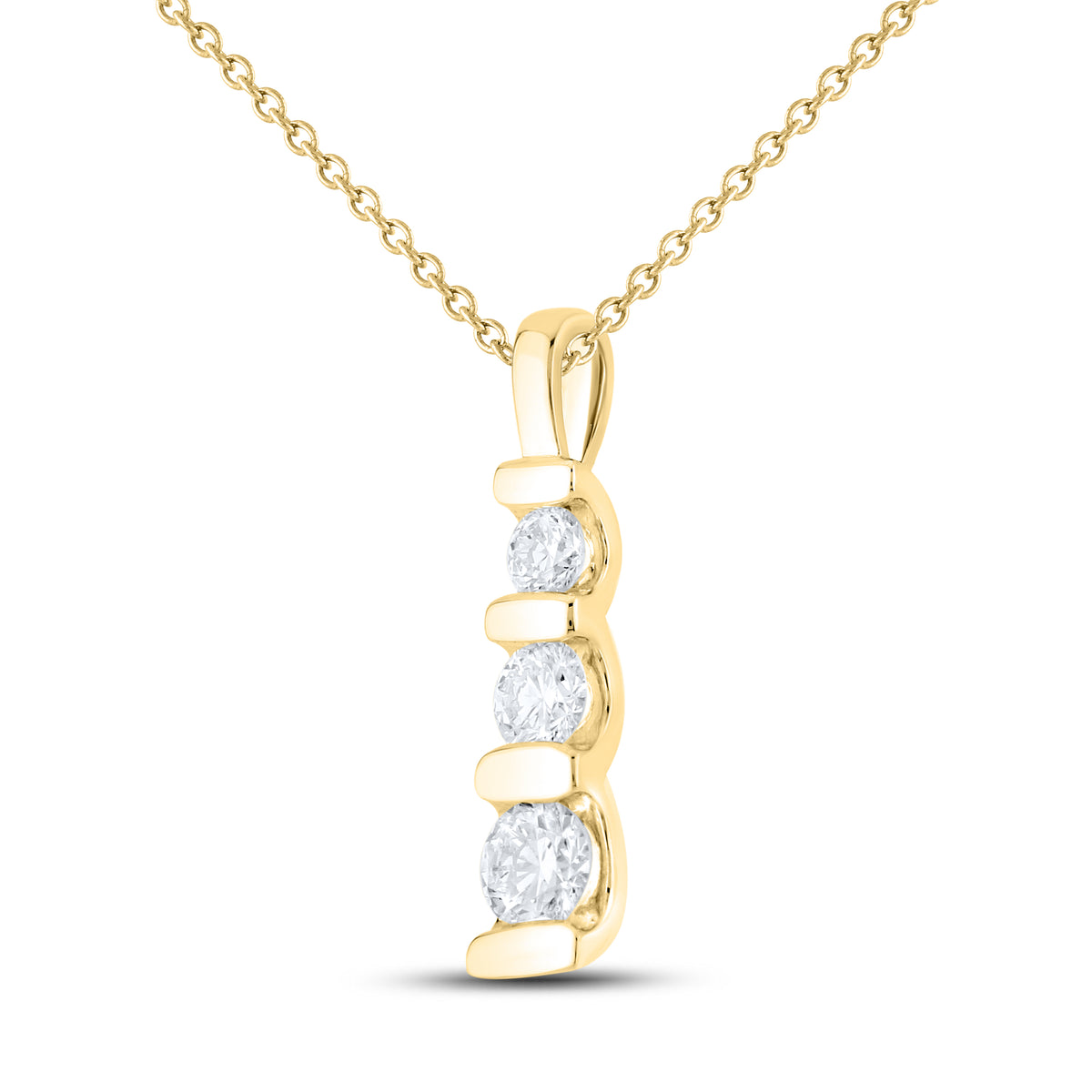 14kt Yellow Gold 0.50 CTW Lab Diamond Pendant