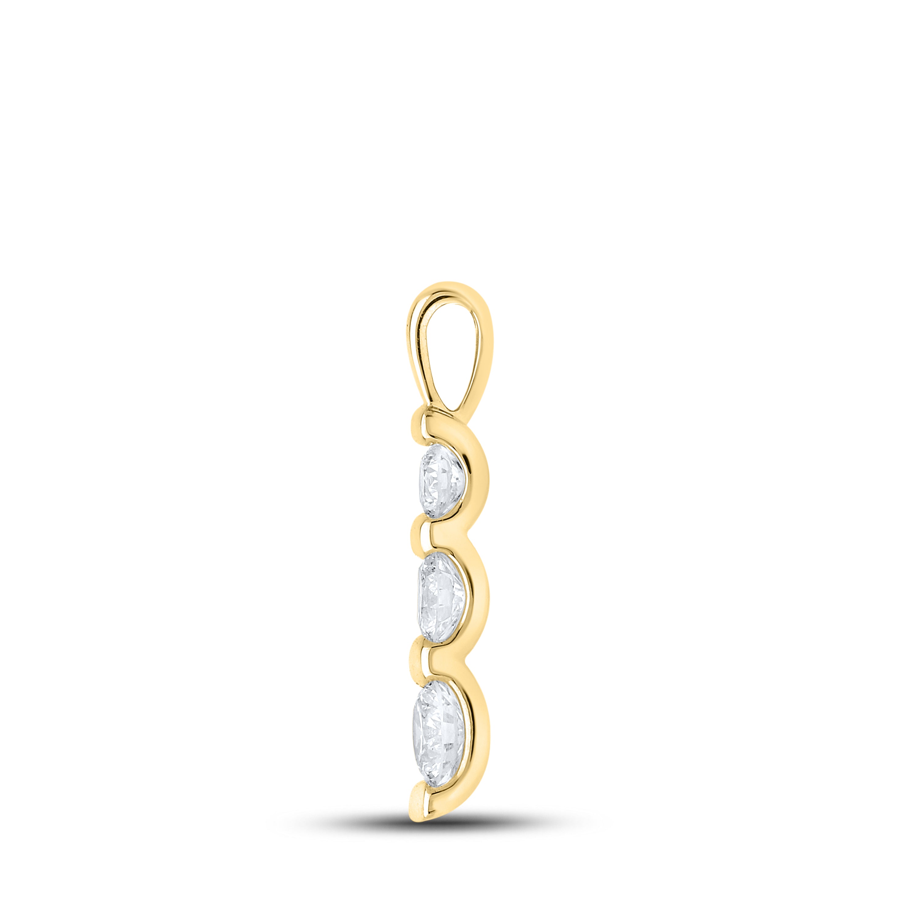 14kt Yellow Gold 0.50 CTW Lab Diamond Pendant