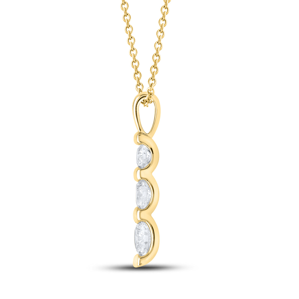 14kt Yellow Gold 0.50 CTW Lab Diamond Pendant