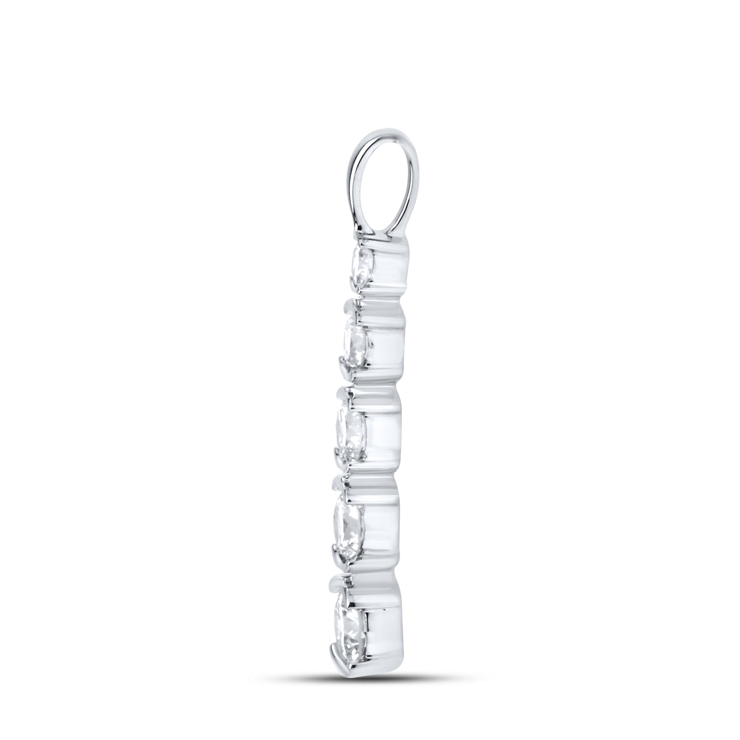 14kt White Gold 0.54 CTW Diamond Pendant