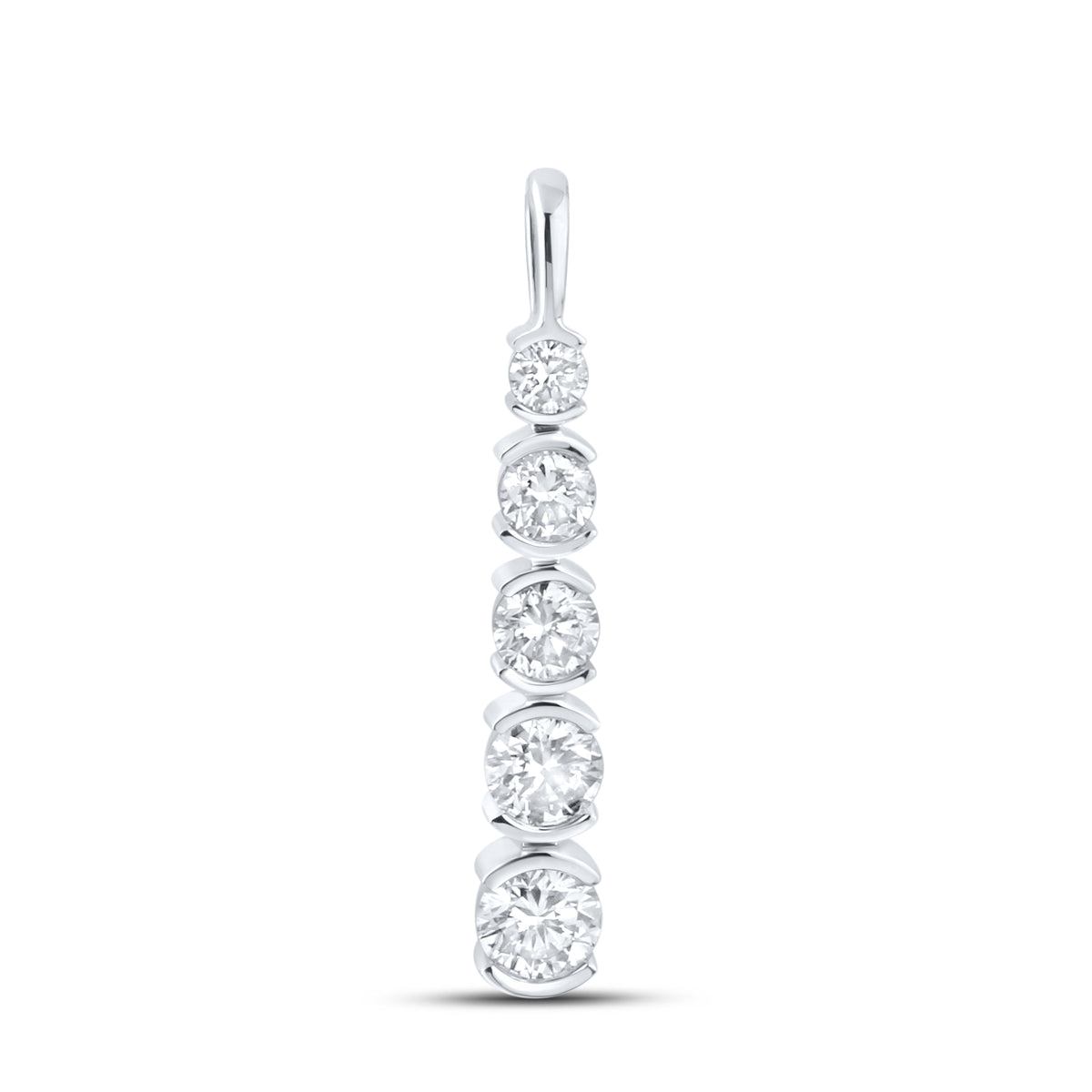 14kt White Gold 0.54 CTW Diamond Pendant