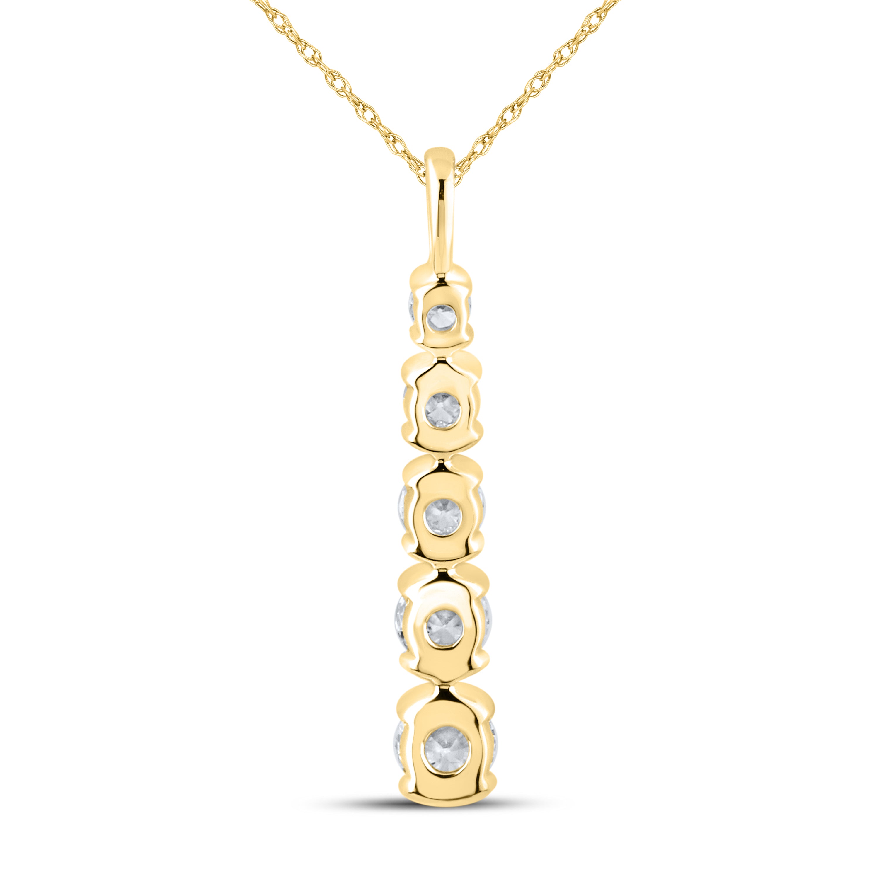 14kt Yellow Gold 0.53 CTW Lab Diamond Pendant