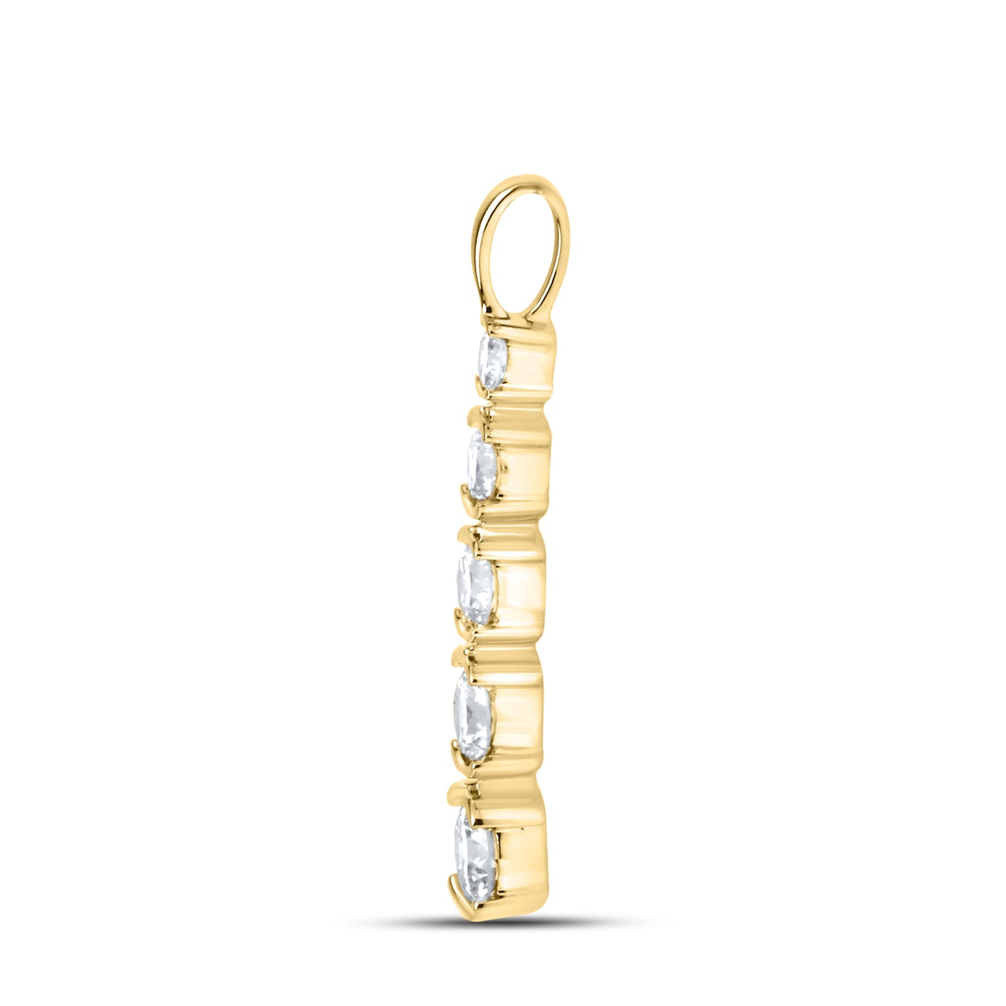 14kt Yellow Gold 0.53 CTW Lab Diamond Pendant