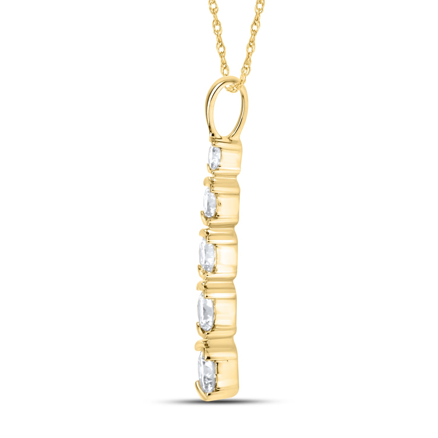 14kt Yellow Gold 0.53 CTW Lab Diamond Pendant