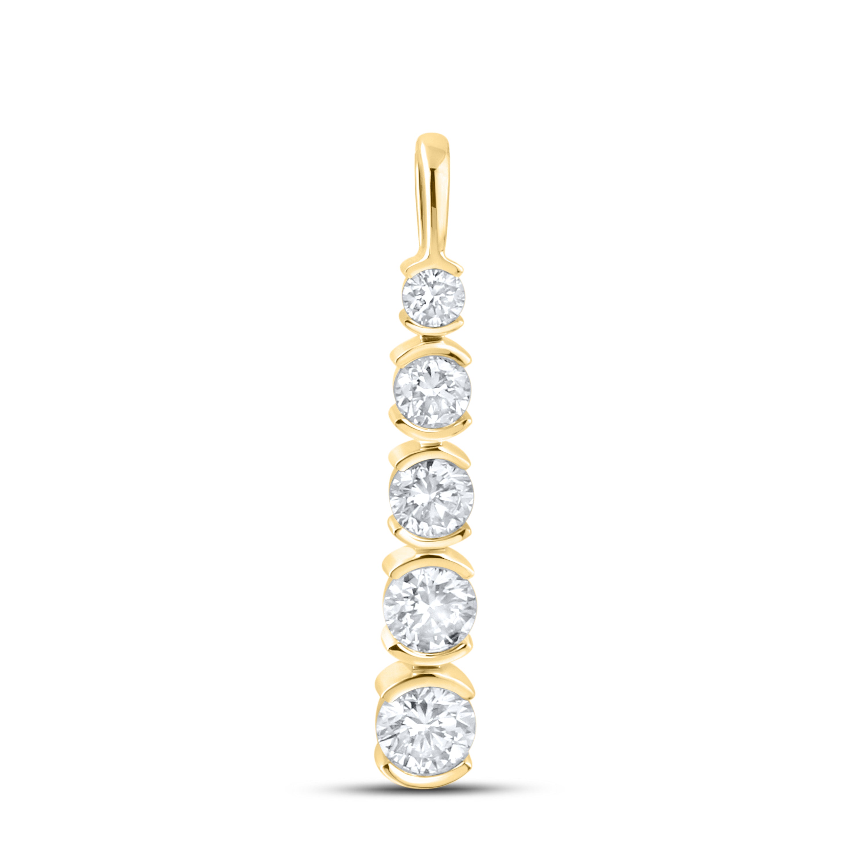 14kt Yellow Gold 0.53 CTW Lab Diamond Pendant
