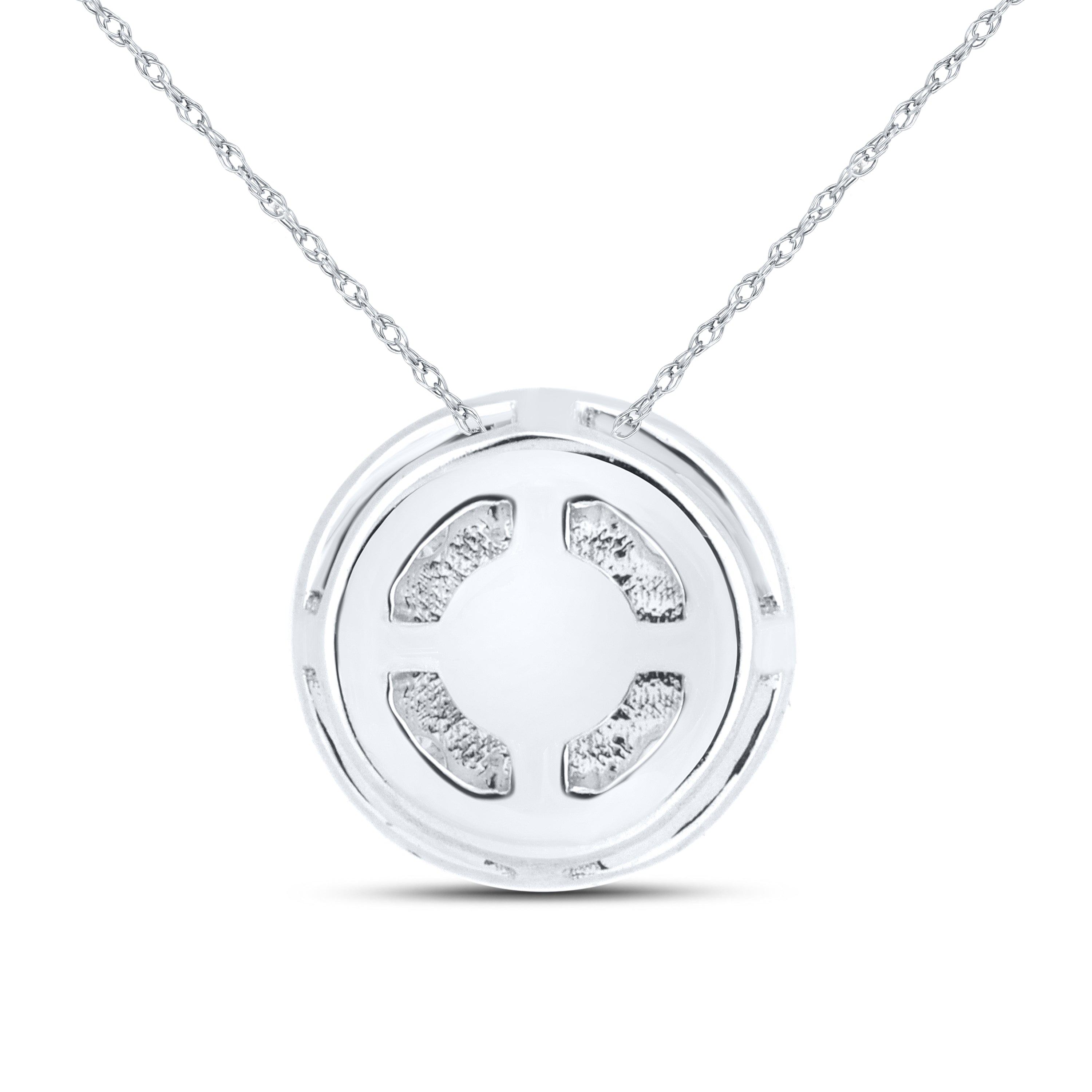 14kt White Gold 0.26 CTW Lab Diamond  Pendant
