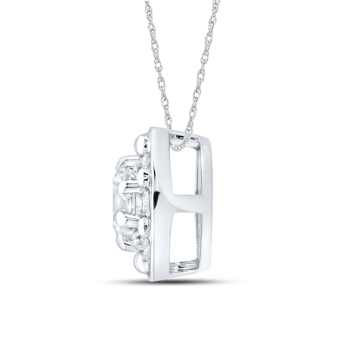 14kt White Gold 0.26 CTW Lab Diamond  Pendant